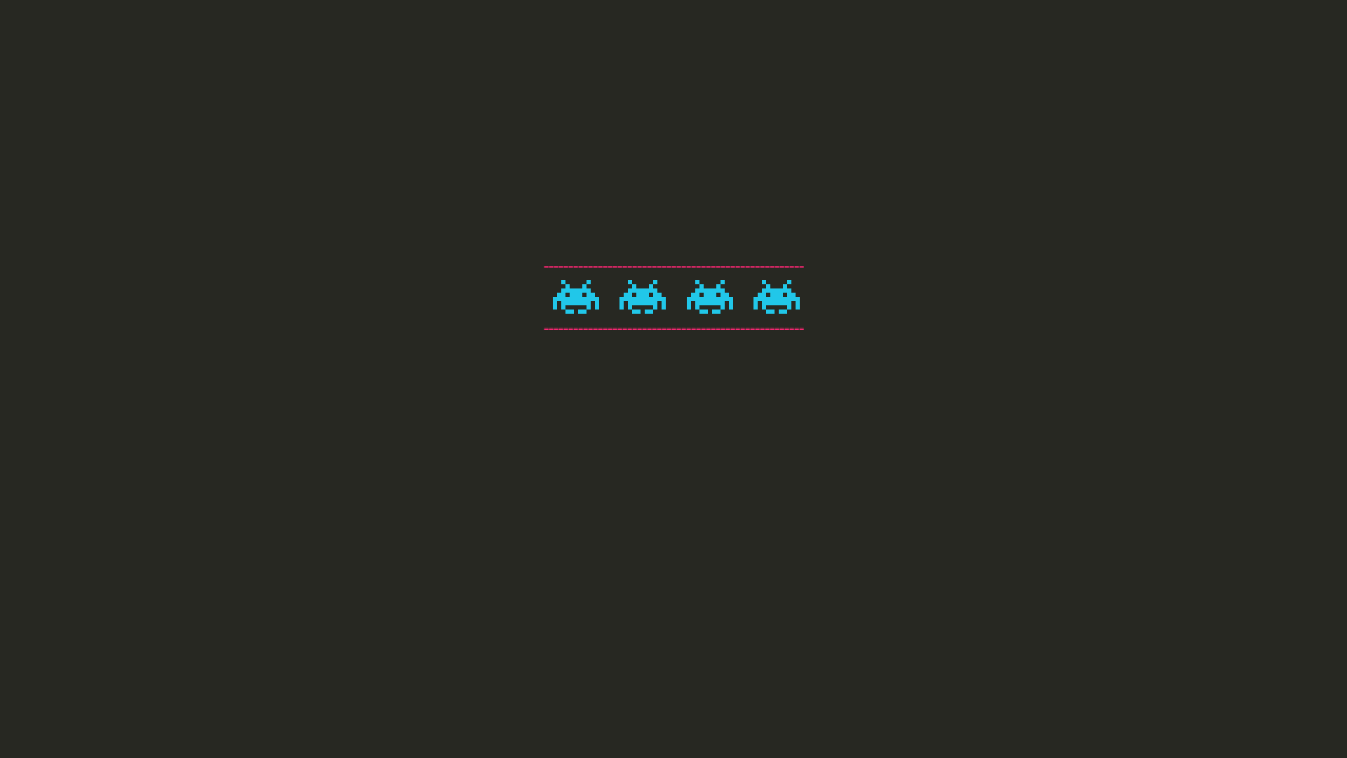 General 1920x1080 Space Invaders minimalism video games video game art retro games simple background