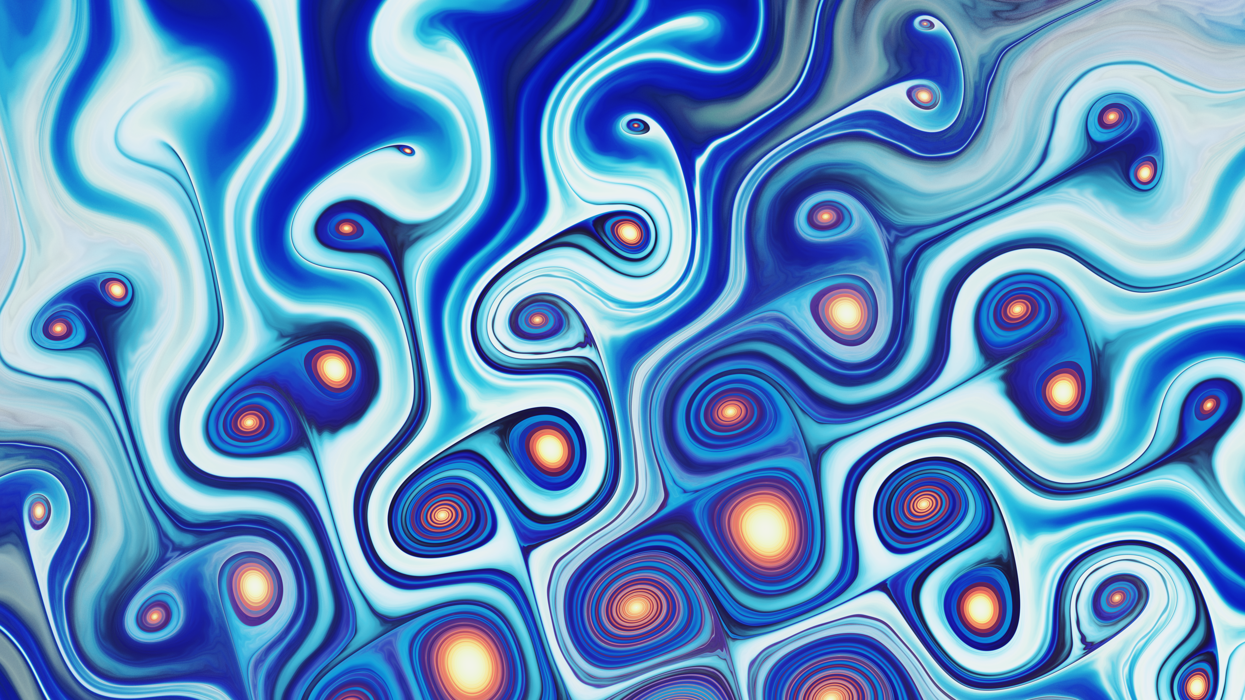General 2560x1440 abstract swirls fractal blue