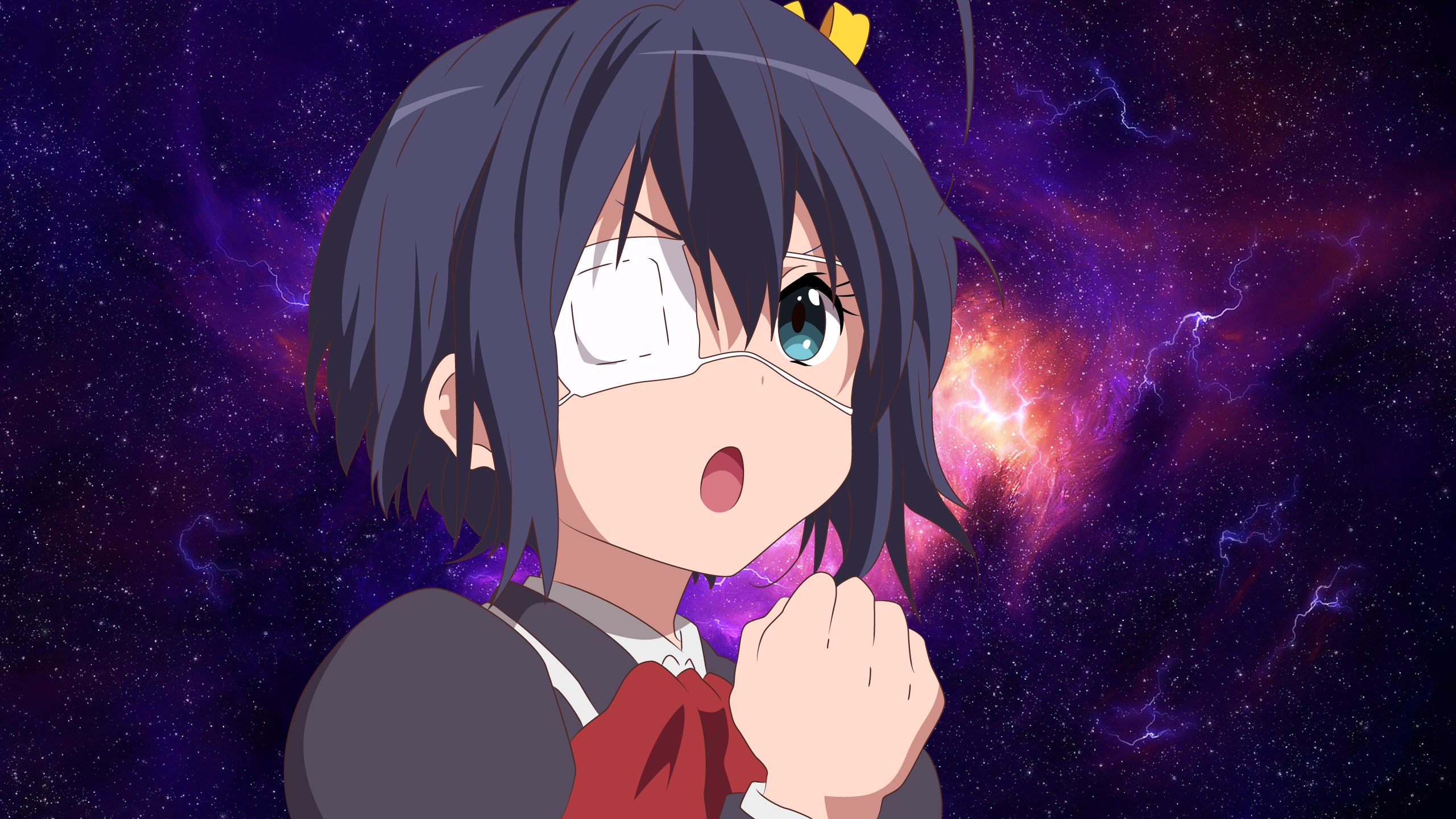 Anime 2560x1440 Takanashi Rikka anime girls space Chuunibyou demo Koi ga Shitai!