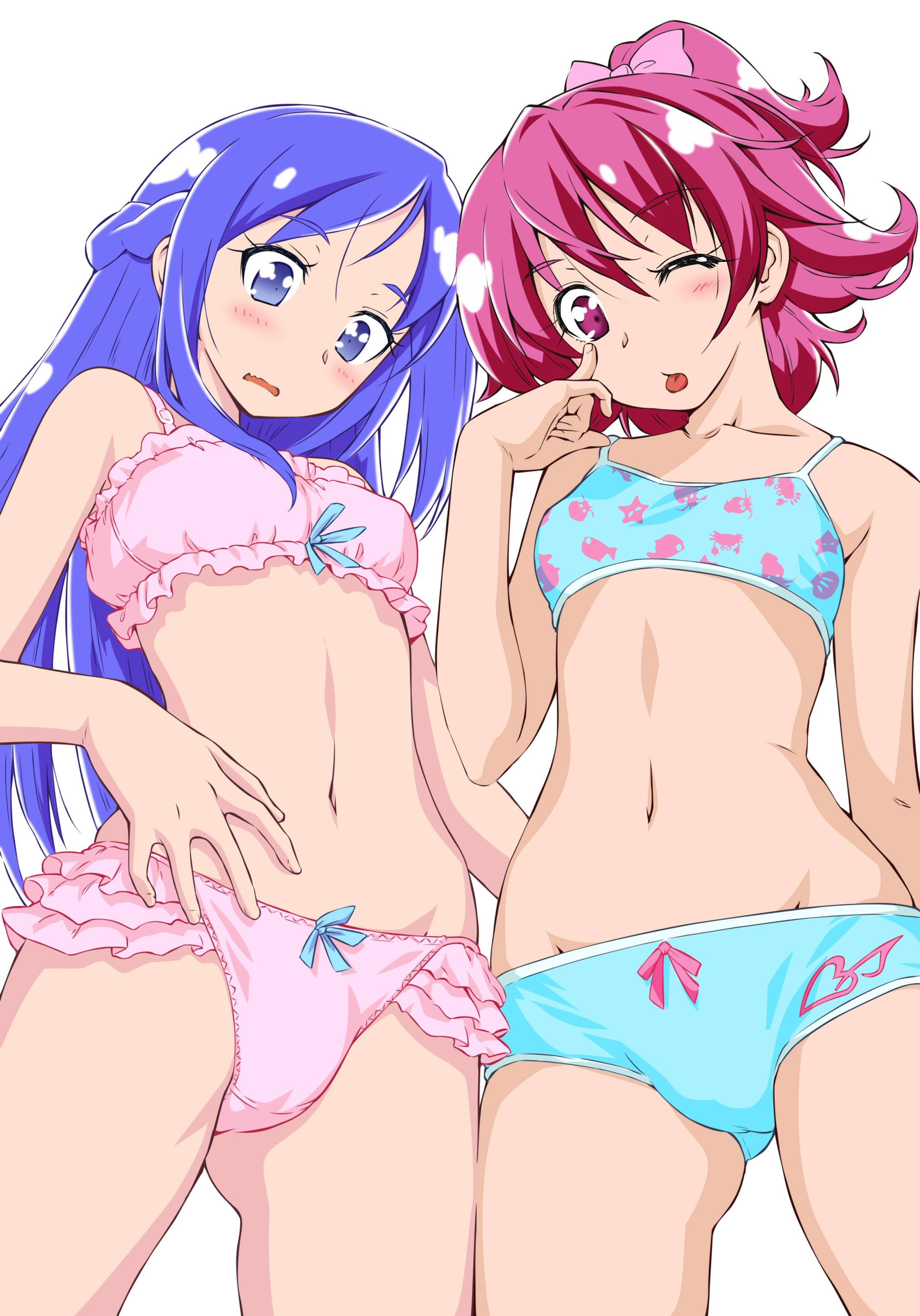 Anime 2126x3040 Aida Mana Hishikawa Rikka DokiDoki! Precure Pretty Cure anime girls panties