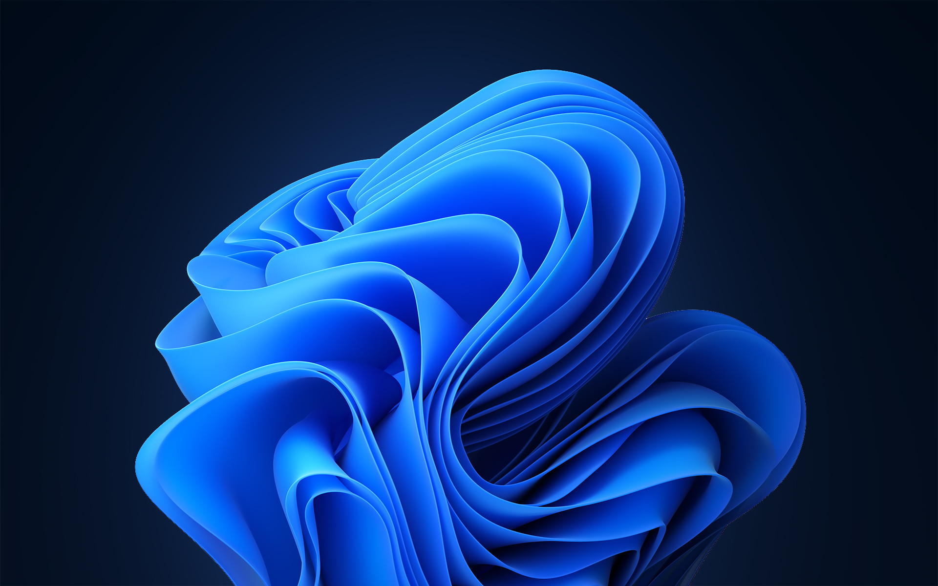 General 1920x1200 Windows 11 Microsoft abstract 3D Abstract blue blue background simple background digital art