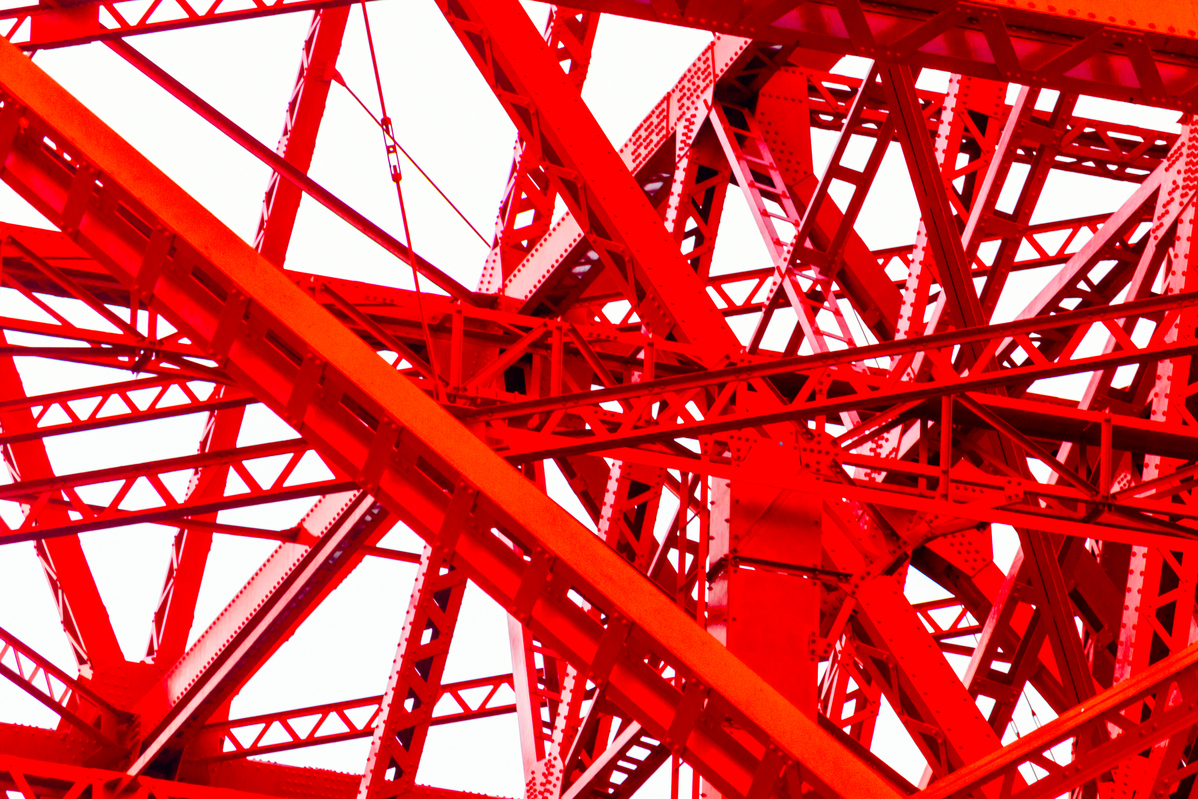 General 3830x2554 Tokyo Tower Neon Genesis Evangelion red