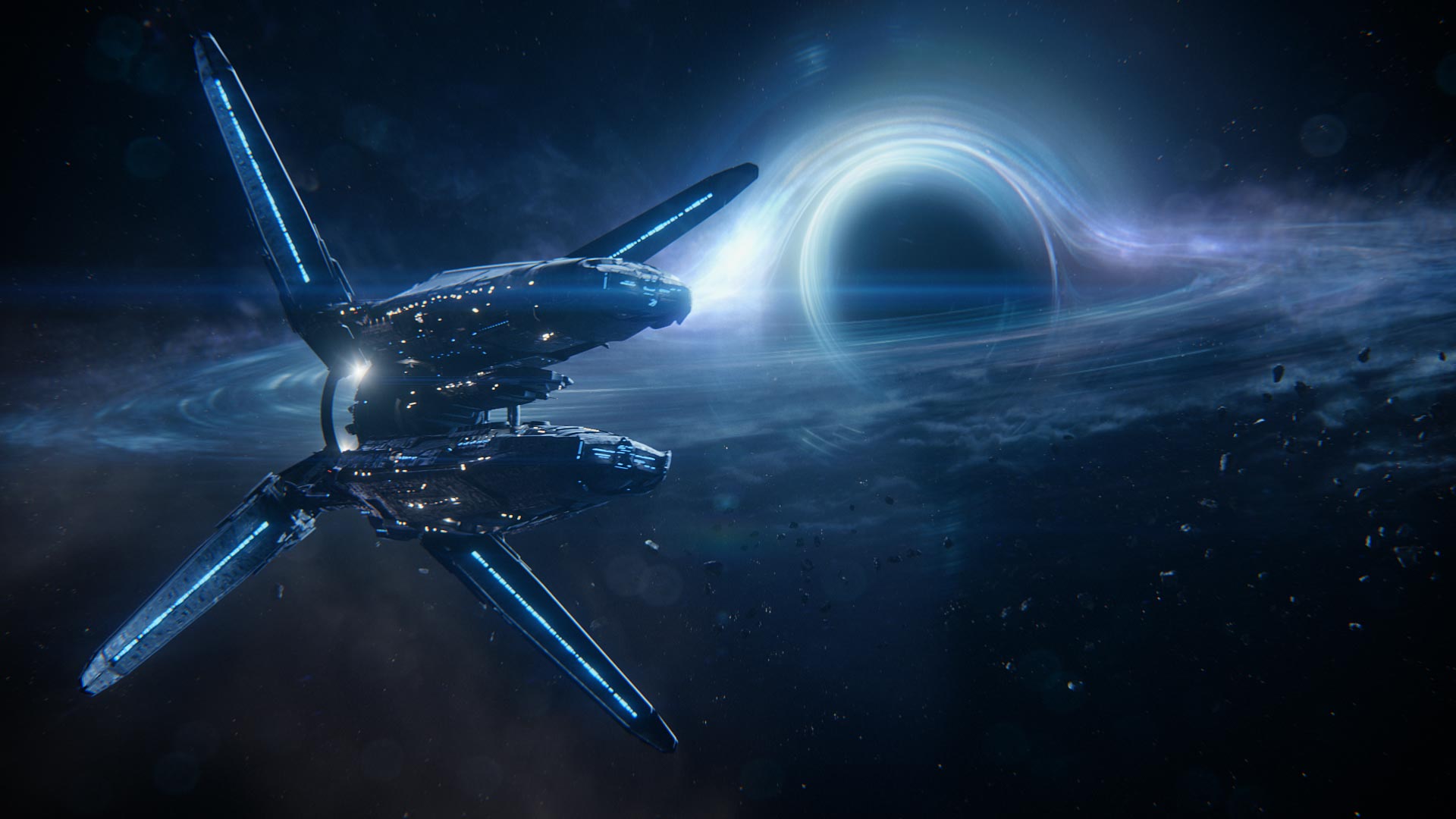 General 1920x1080 hyperion ark Mass Effect Mass Effect: Andromeda space black holes galaxy science fiction spaceship dark blue light stars video games PC gaming vehicle