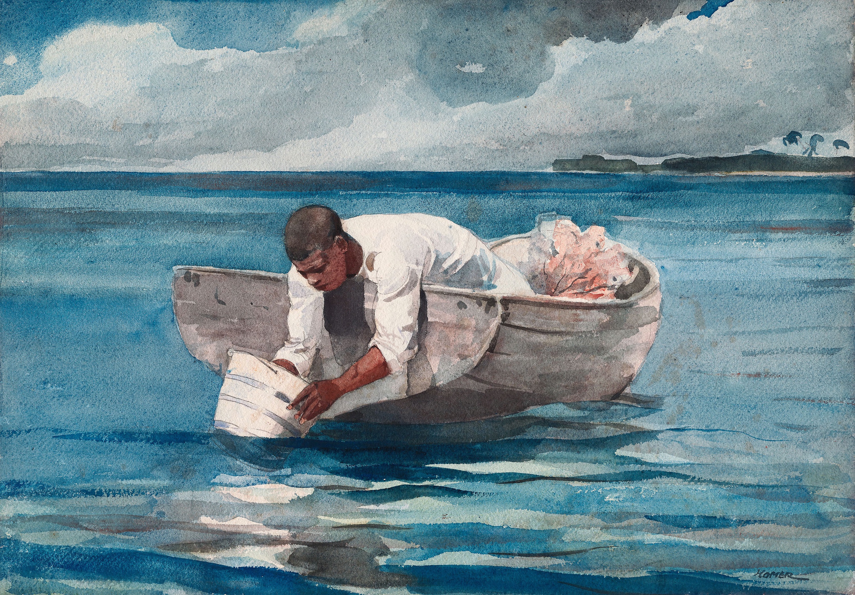 General 3000x2089 Winslow Homer painting impressionism water river classic art