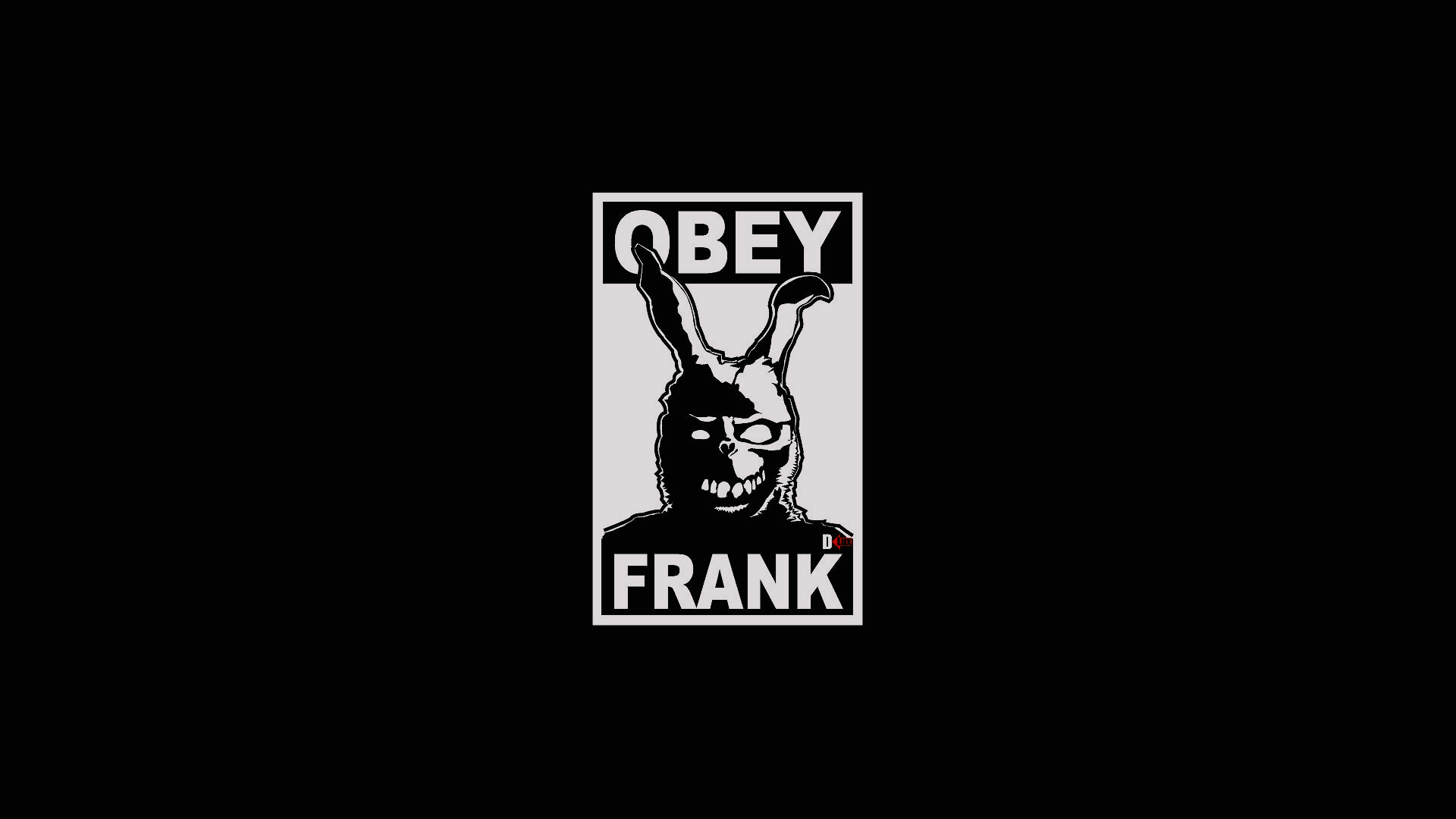 General 1920x1080 Donnie Darko minimalism poster movie poster movie characters obey 