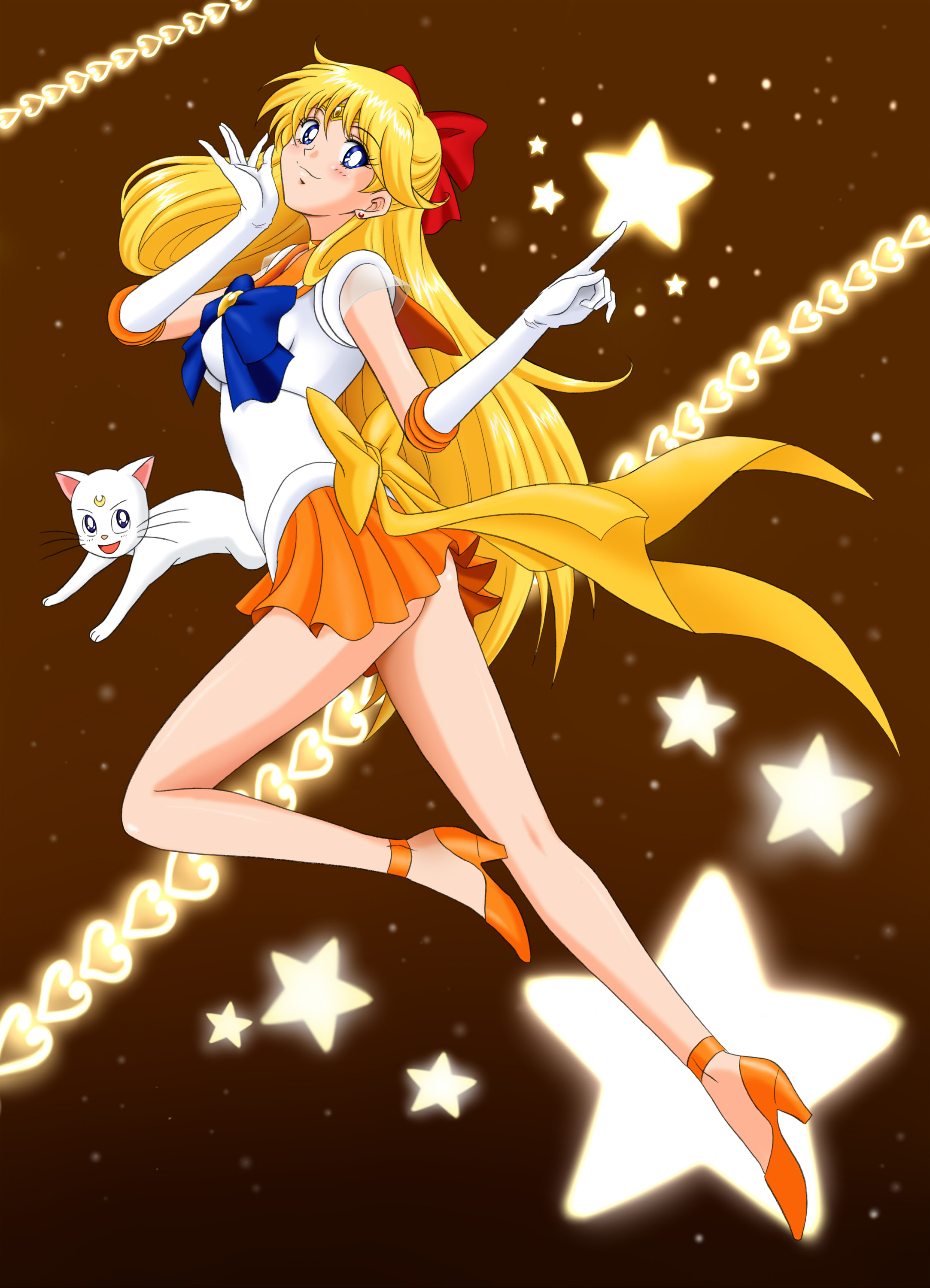 Anime 2166x3000 anime anime girls Sailor Moon Sailor Venus Aino Minako long hair blonde