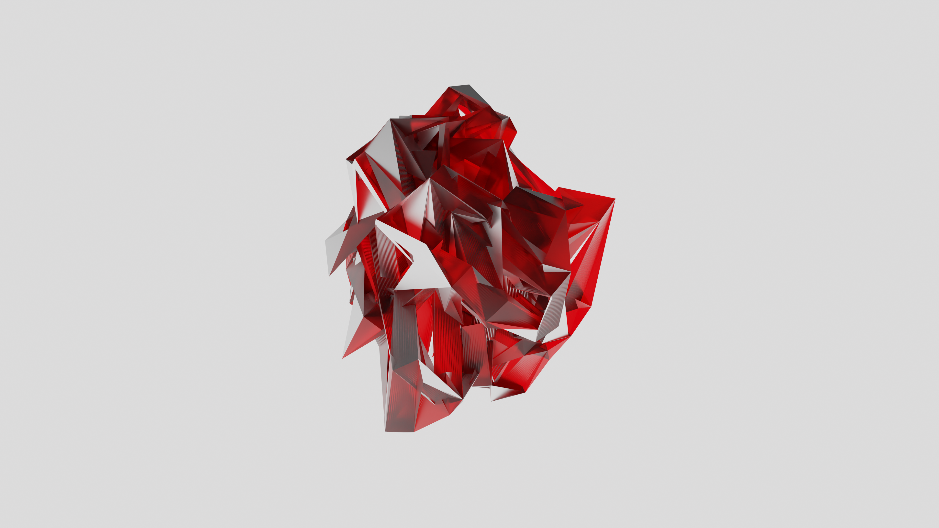 General 3840x2160 low poly abstract 3D Abstract polygon art Blender