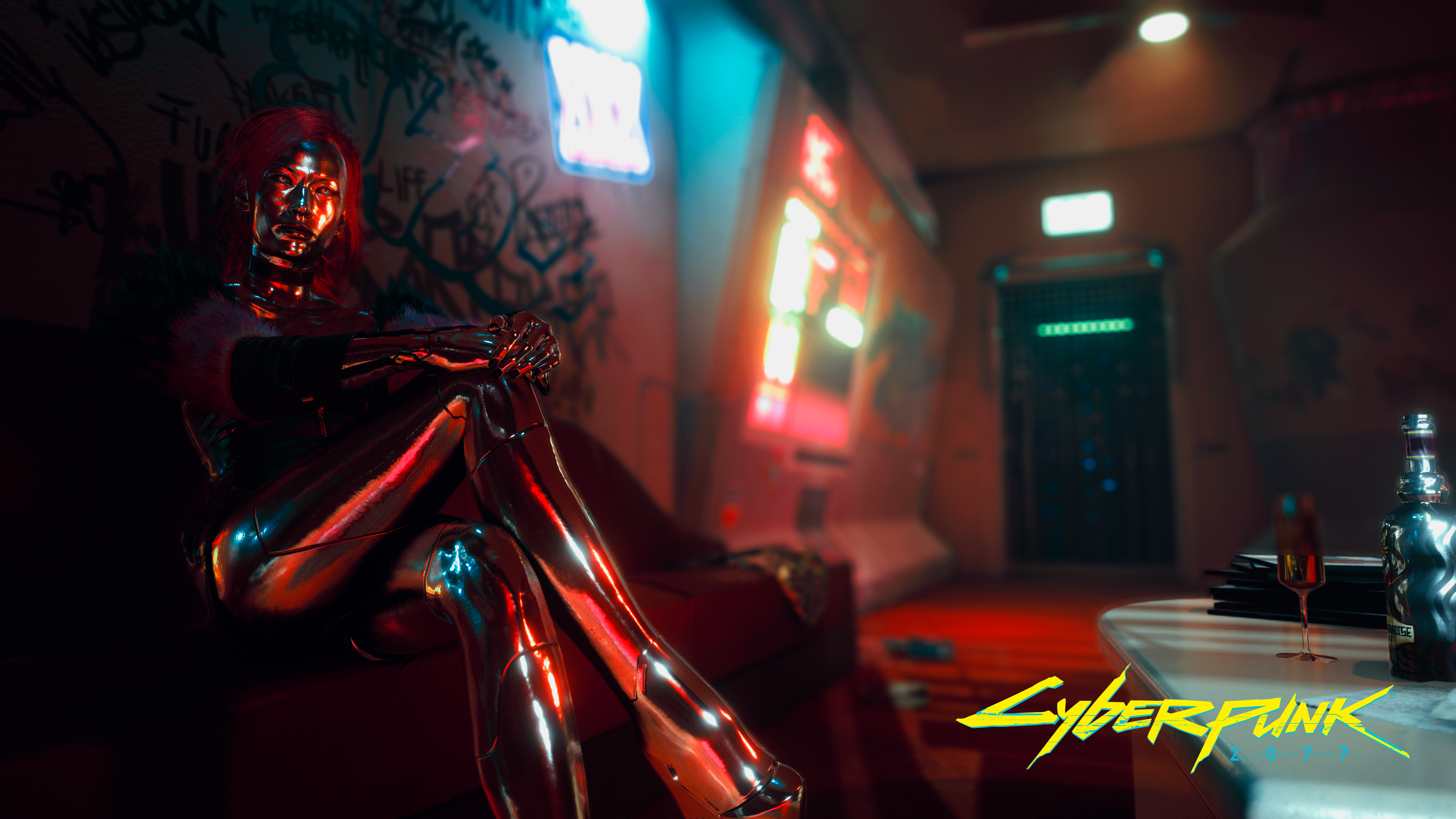 General 3840x2160 Cyberpunk 2077 Lizzy Wizzy CD Projekt RED screen shot video games video game characters