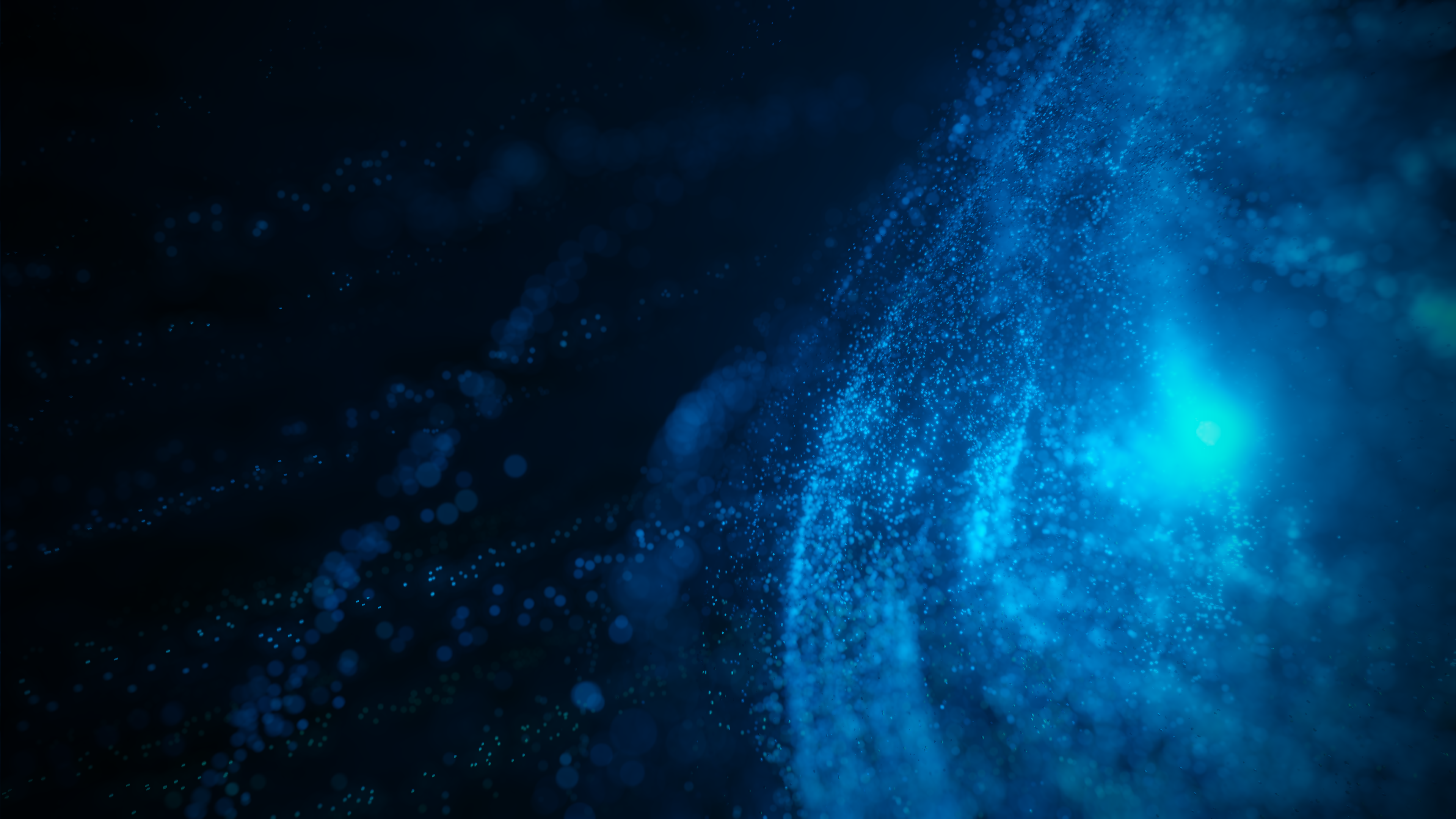 General 3840x2160 Blender abstract CGI floating particles digital art blue
