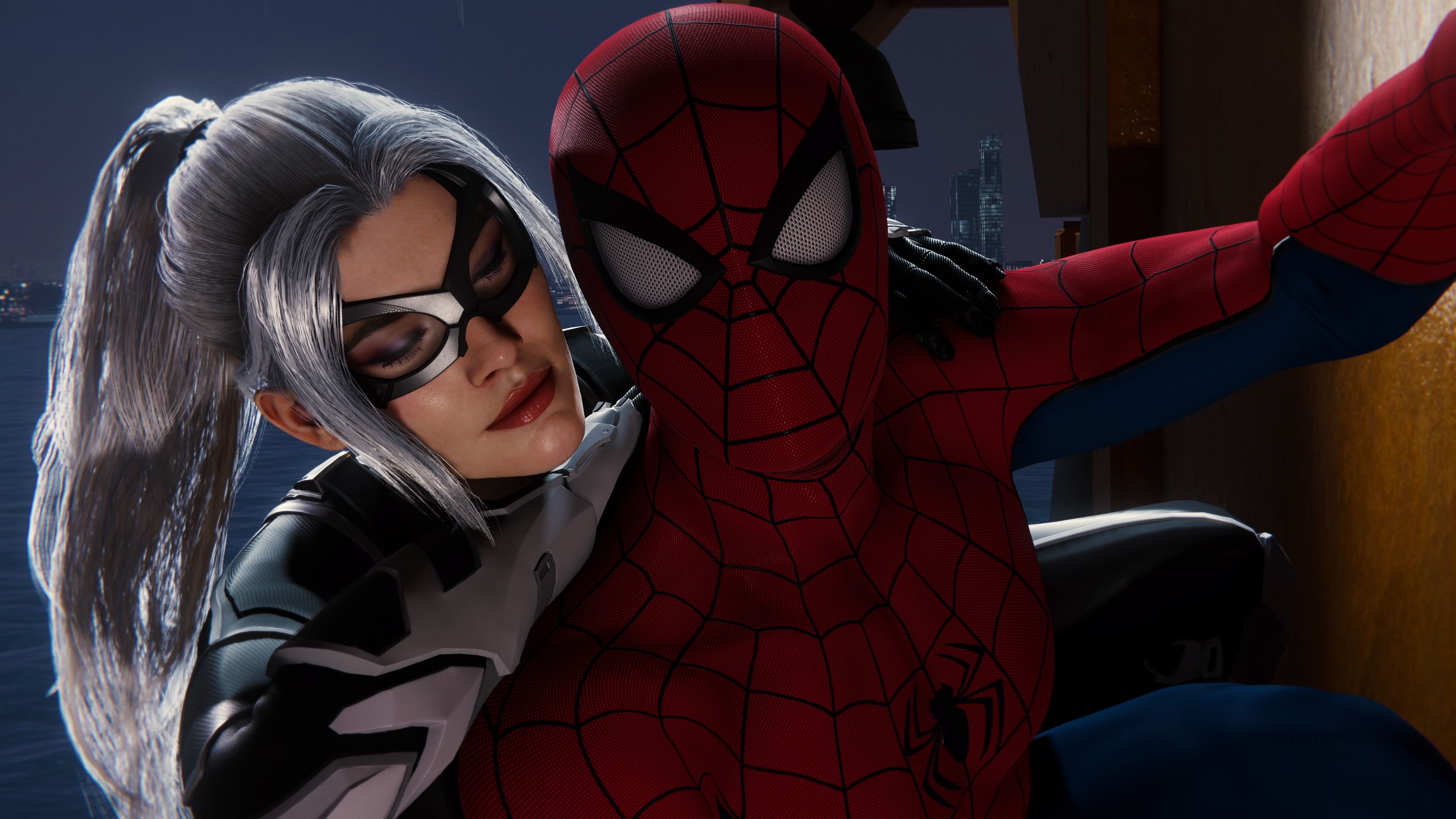 General 3840x2160 Spider-Man Marvel Cinematic Universe video games Black Cat Felicia Hardy Peter Parker Spider-Man (2018) Insomniac Games Marvel's Spider-Man