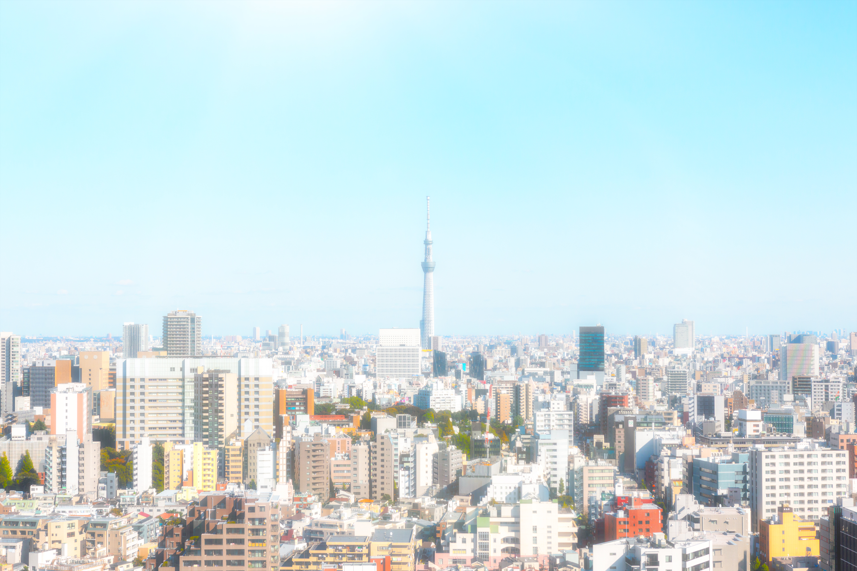 General 3360x2240 Tokyo Skytree Tokyo animation tower overexposed digital art