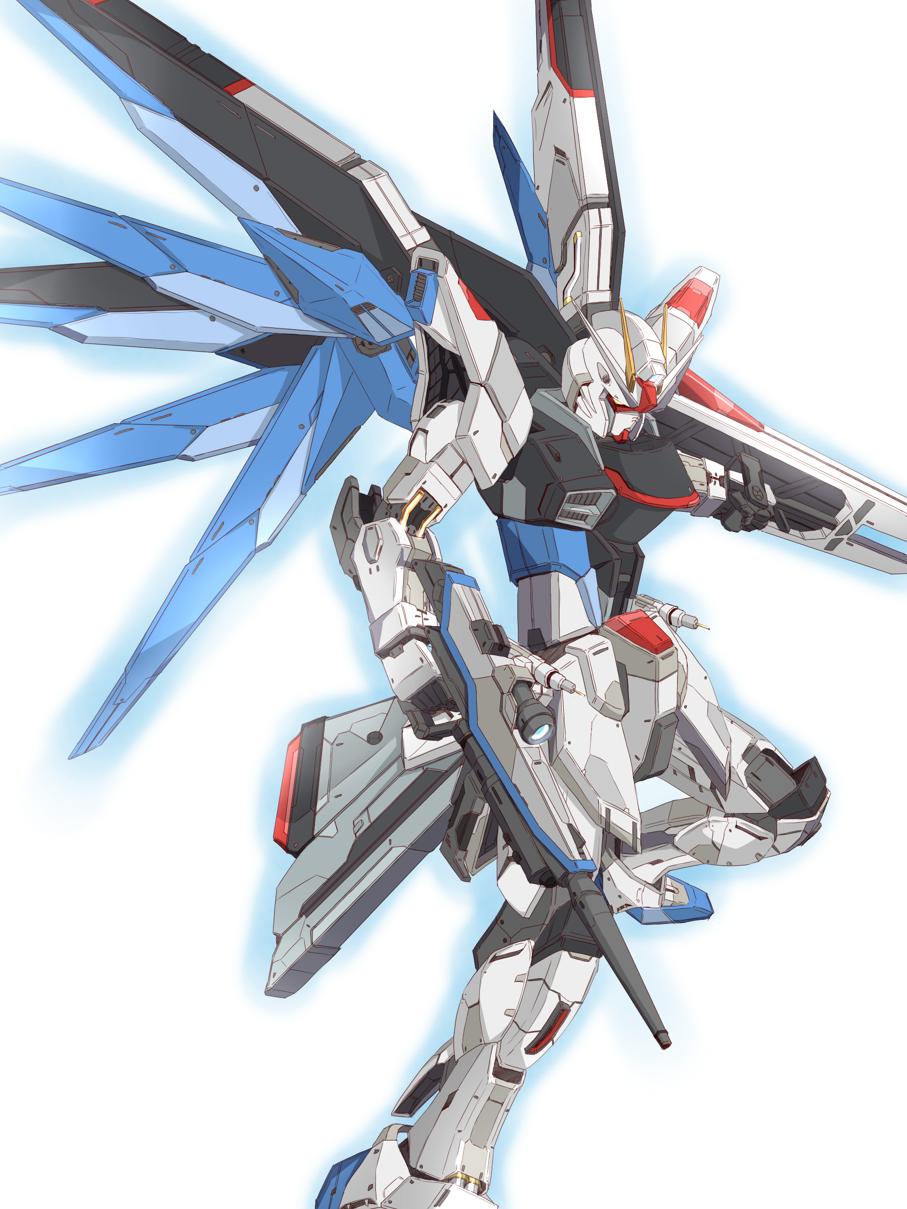 Anime 1800x2400 anime mechs Super Robot Taisen Mobile Suit Gundam SEED Gundam artwork Freedom Gundam fan art digital art