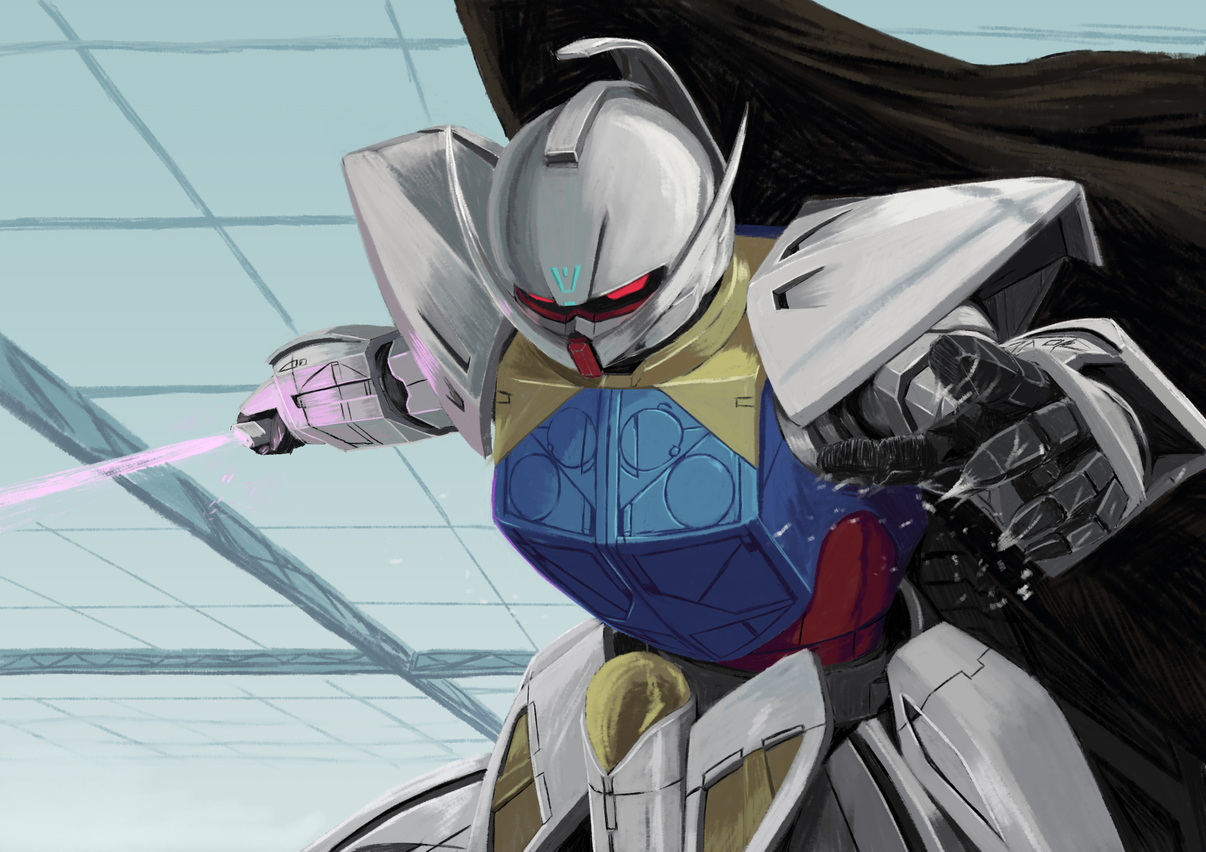 Anime 1754x1240 anime mechs Gundam Super Robot Taisen ∀ Gundam System-∀99 ∀ Gundam artwork digital art fan art