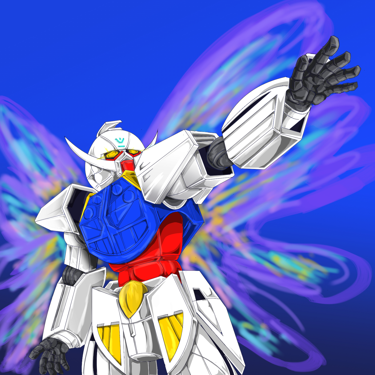 Anime 1500x1500 anime mechs Super Robot Taisen ∀ Gundam System-∀99 ∀ Gundam Gundam artwork digital art fan art