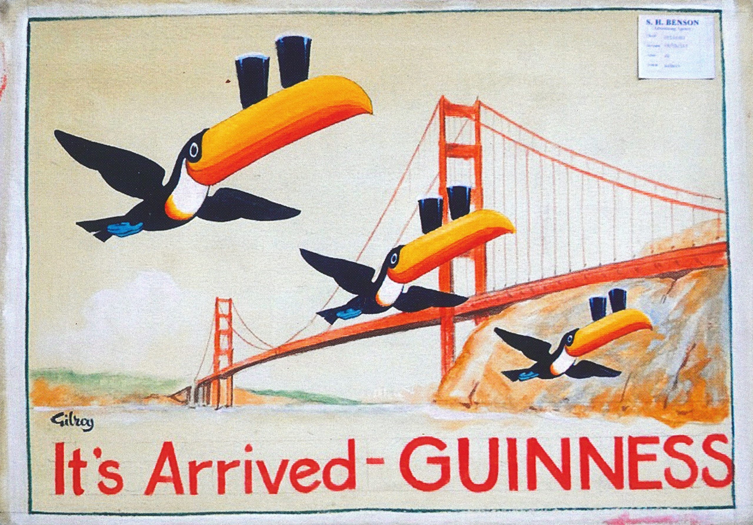 General 2560x1786 Guinness beer advertisements toucans vintage