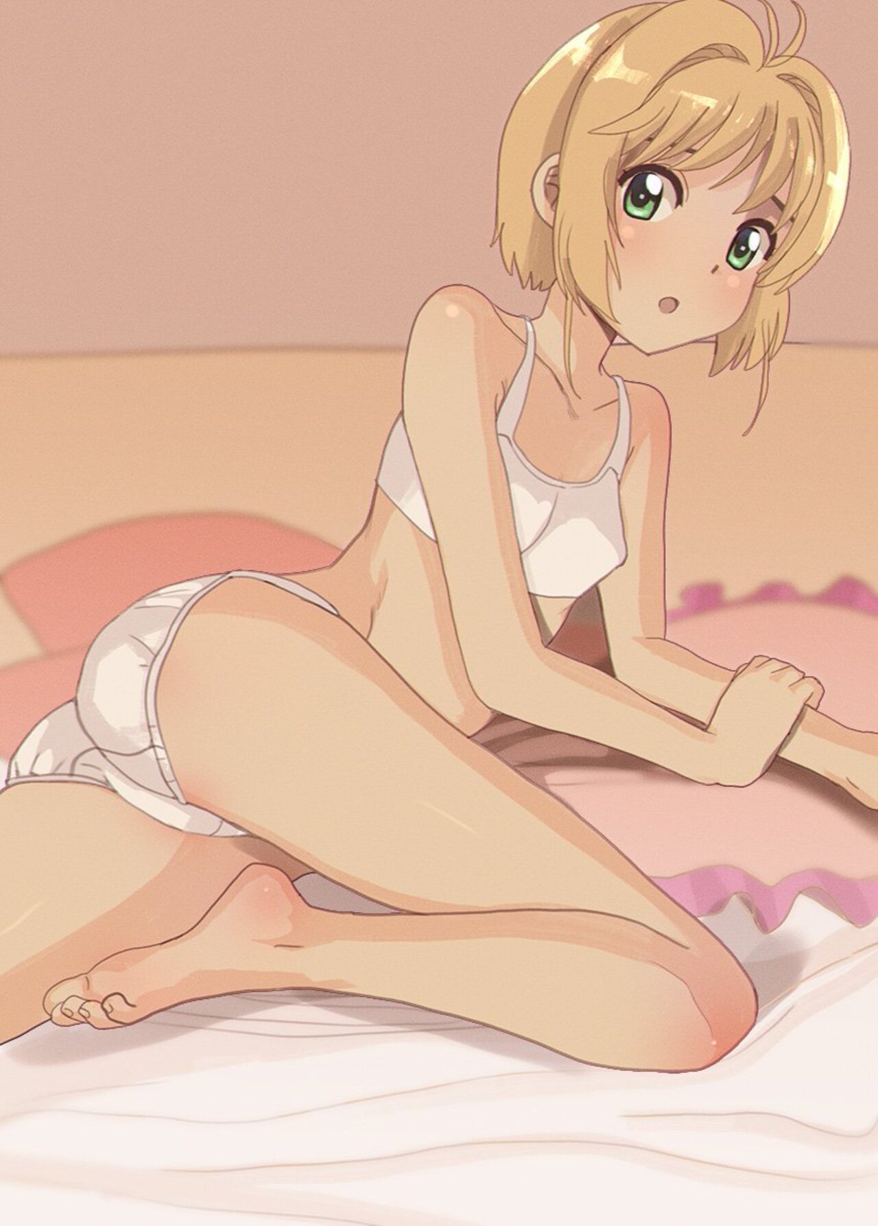 Anime 1280x1788 Cardcaptor Sakura Sakura Kinomoto loli underwear anime girls ass