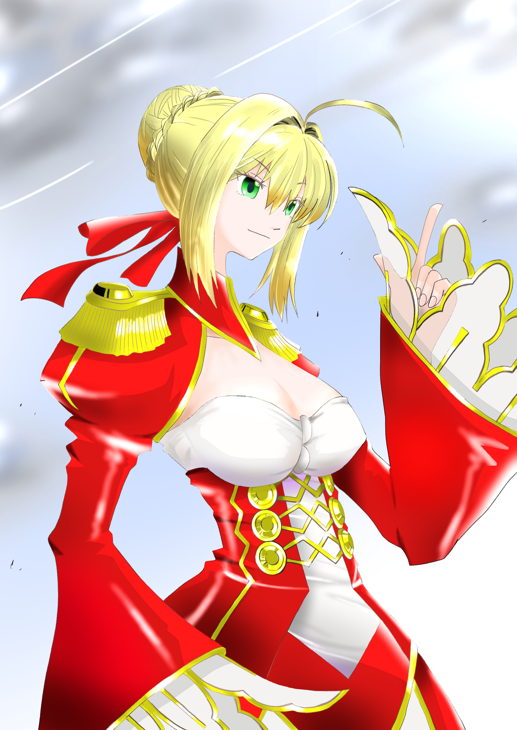 Anime 1700x2400 Nero Claudius Fate series Fate/Grand Order Fate/Extra anime girls artwork digital art blonde