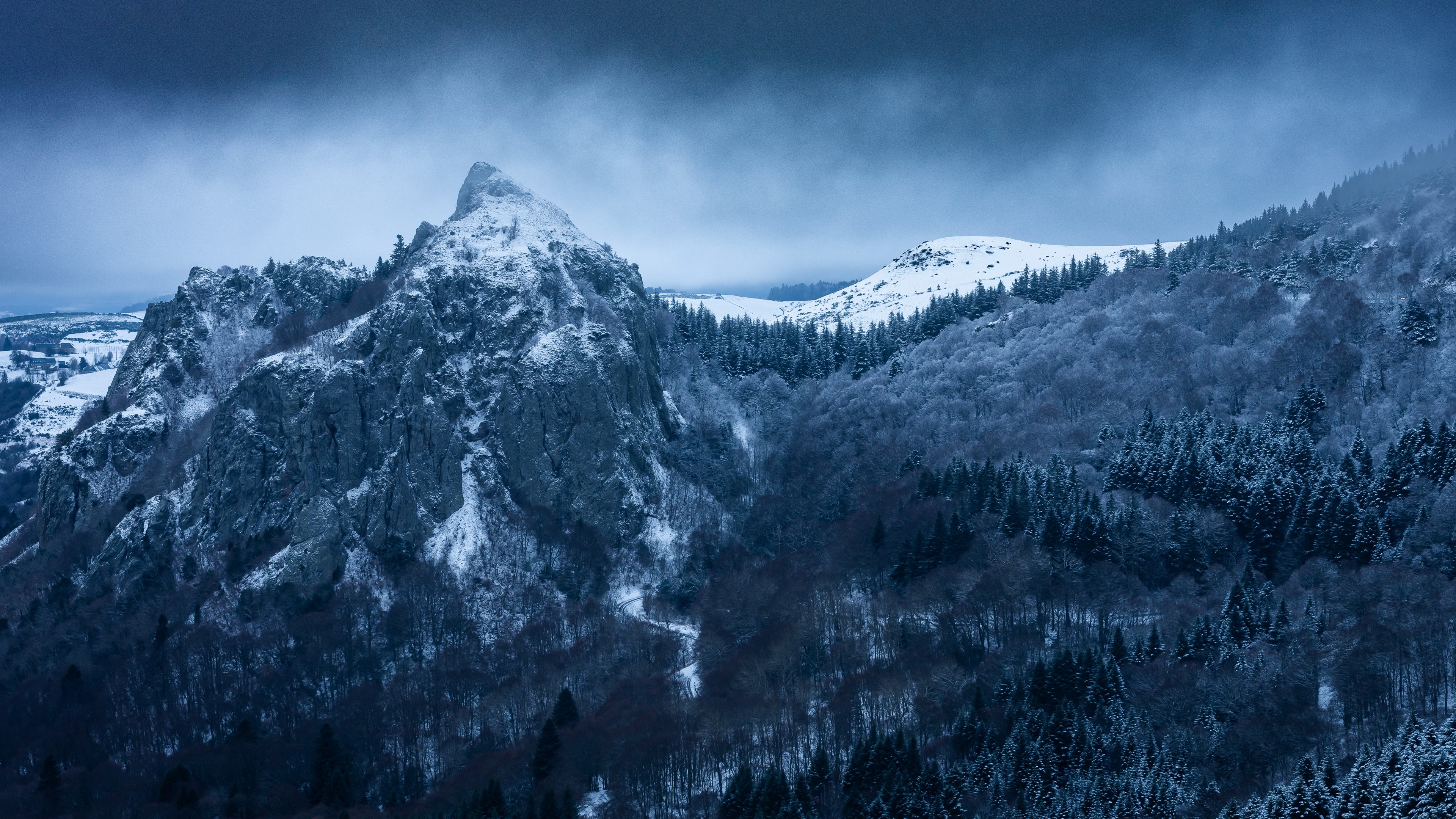 General 3840x2160 nature mountains cold outdoors winter snowy peak snowy mountain landscape