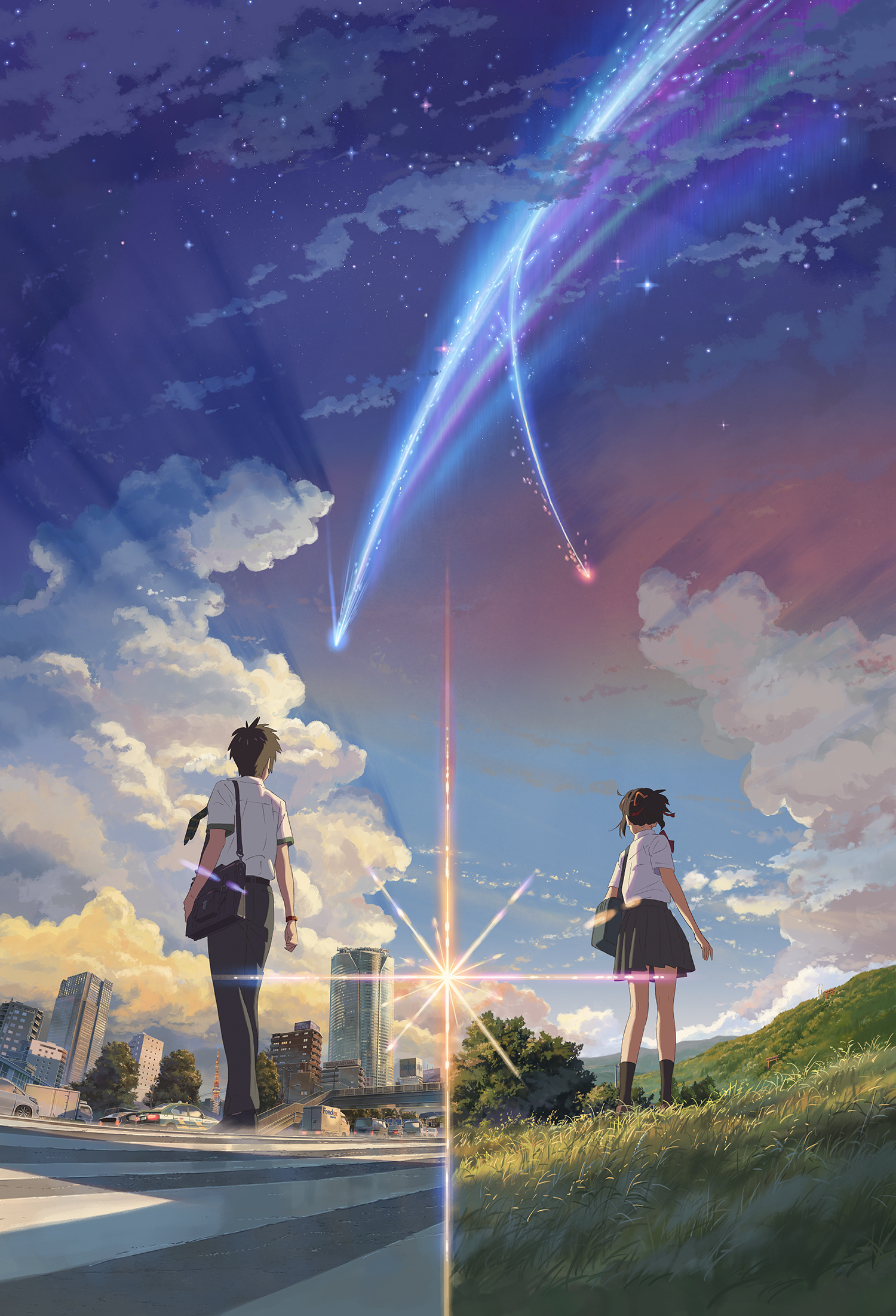 Anime 1500x2202 anime sky Kimi no Na Wa Tachibana Taki