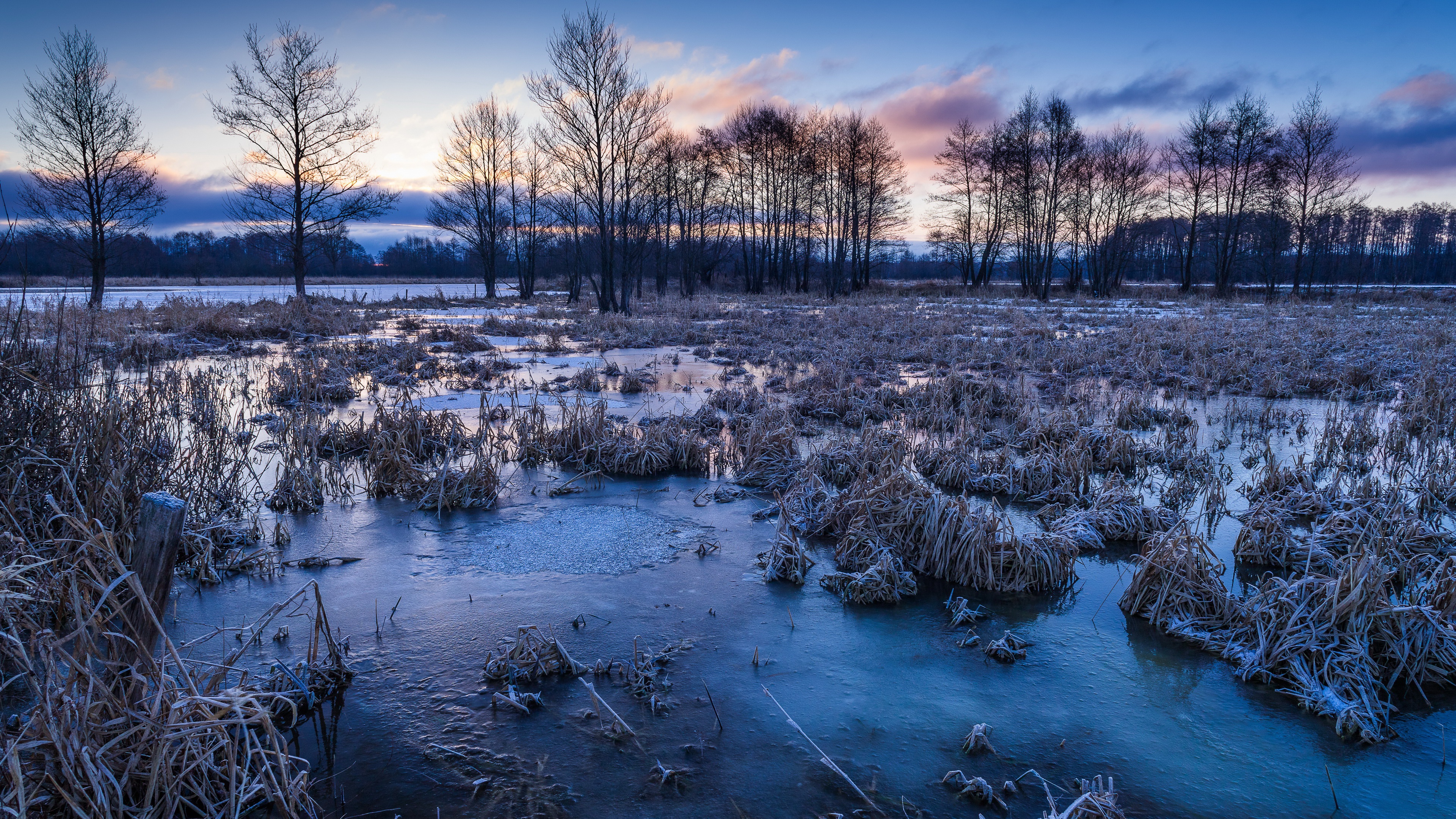 General 3840x2160 nature cold landscape winter ice frost