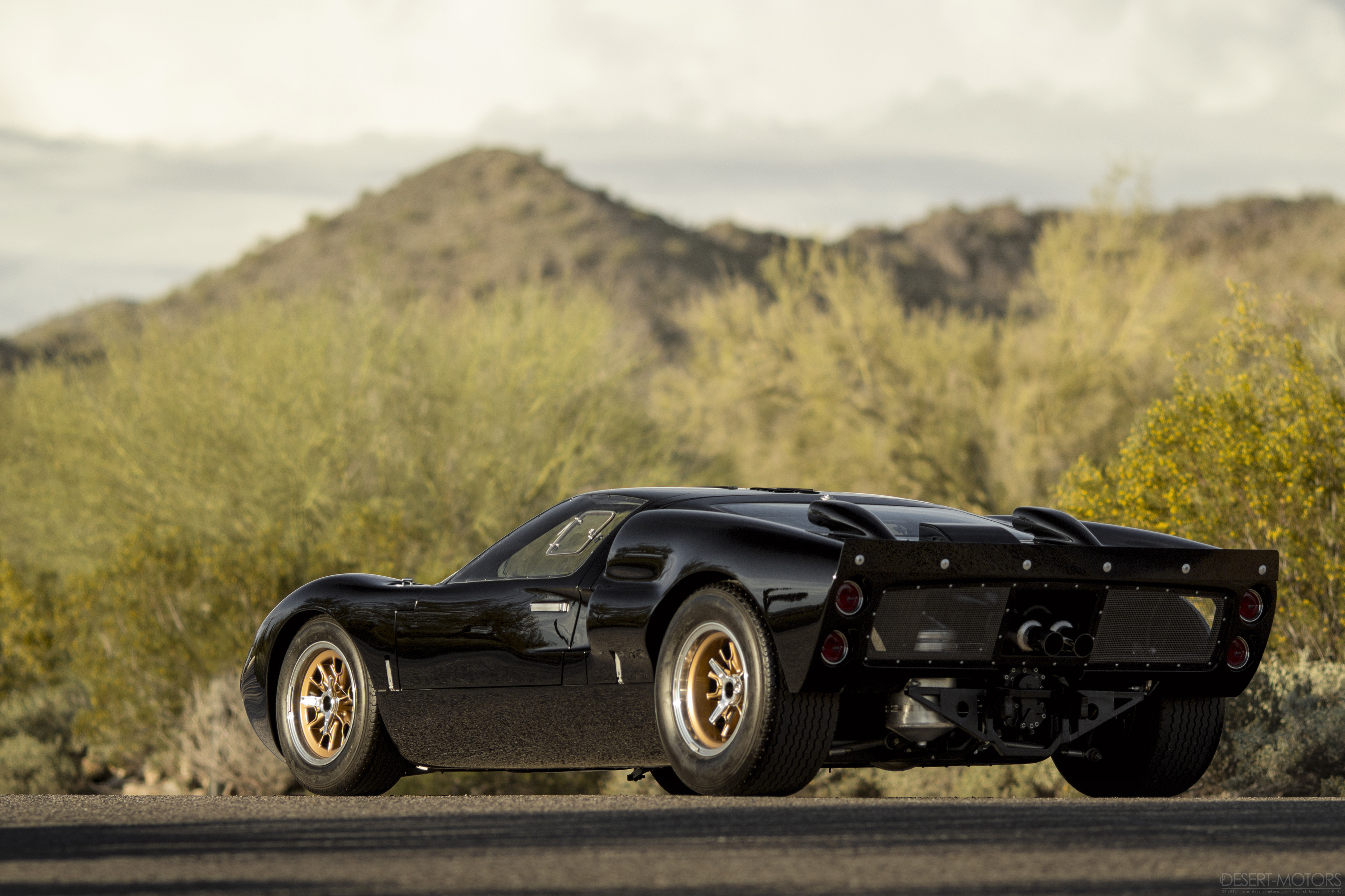 General 3840x2559 Ford GT40 race cars black cars desert classic car American cars Ford V8 engine