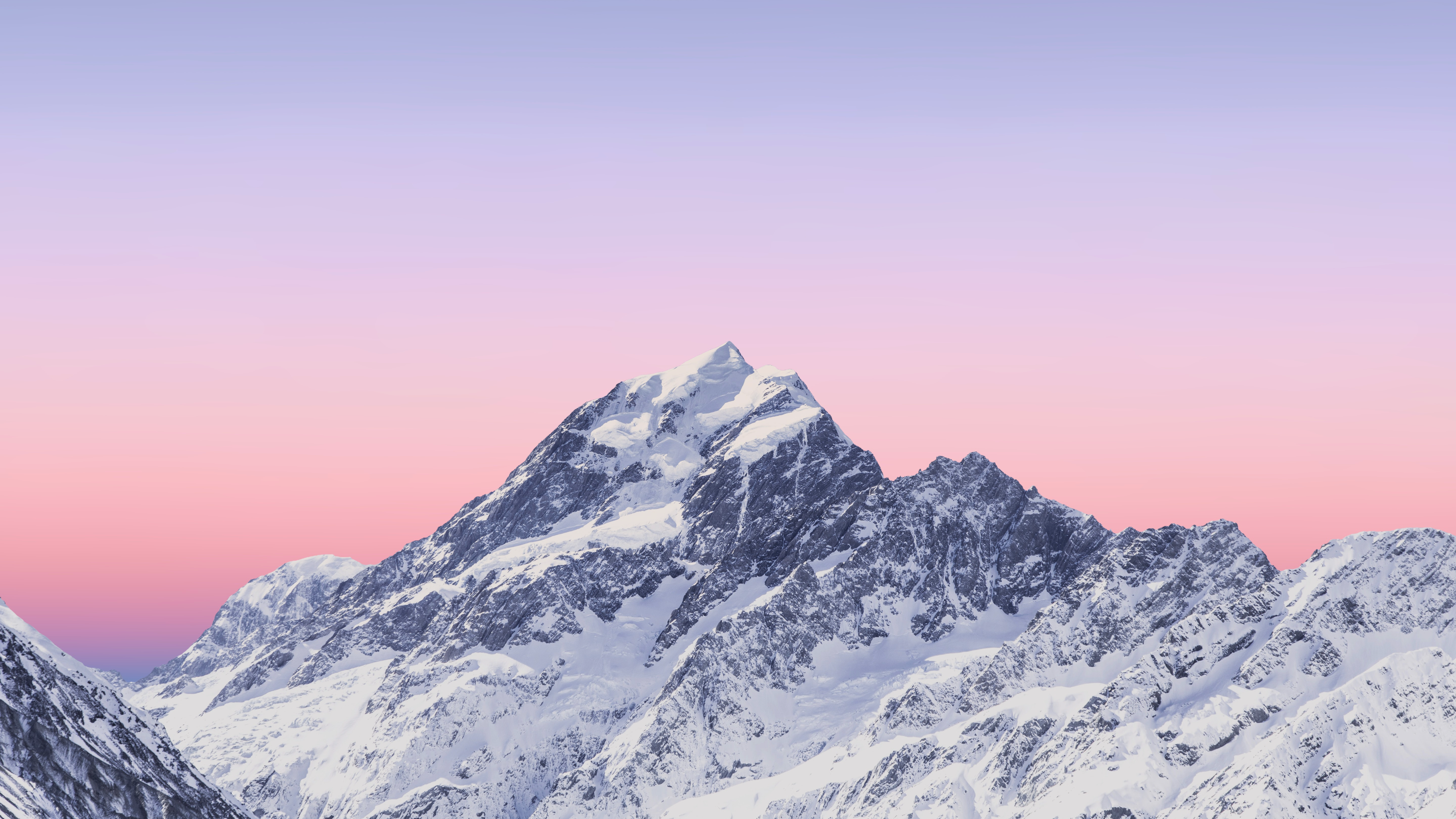 General 3840x2160 nature landscape mountains clear sky snow snowy peak Mount Cook New Zealand