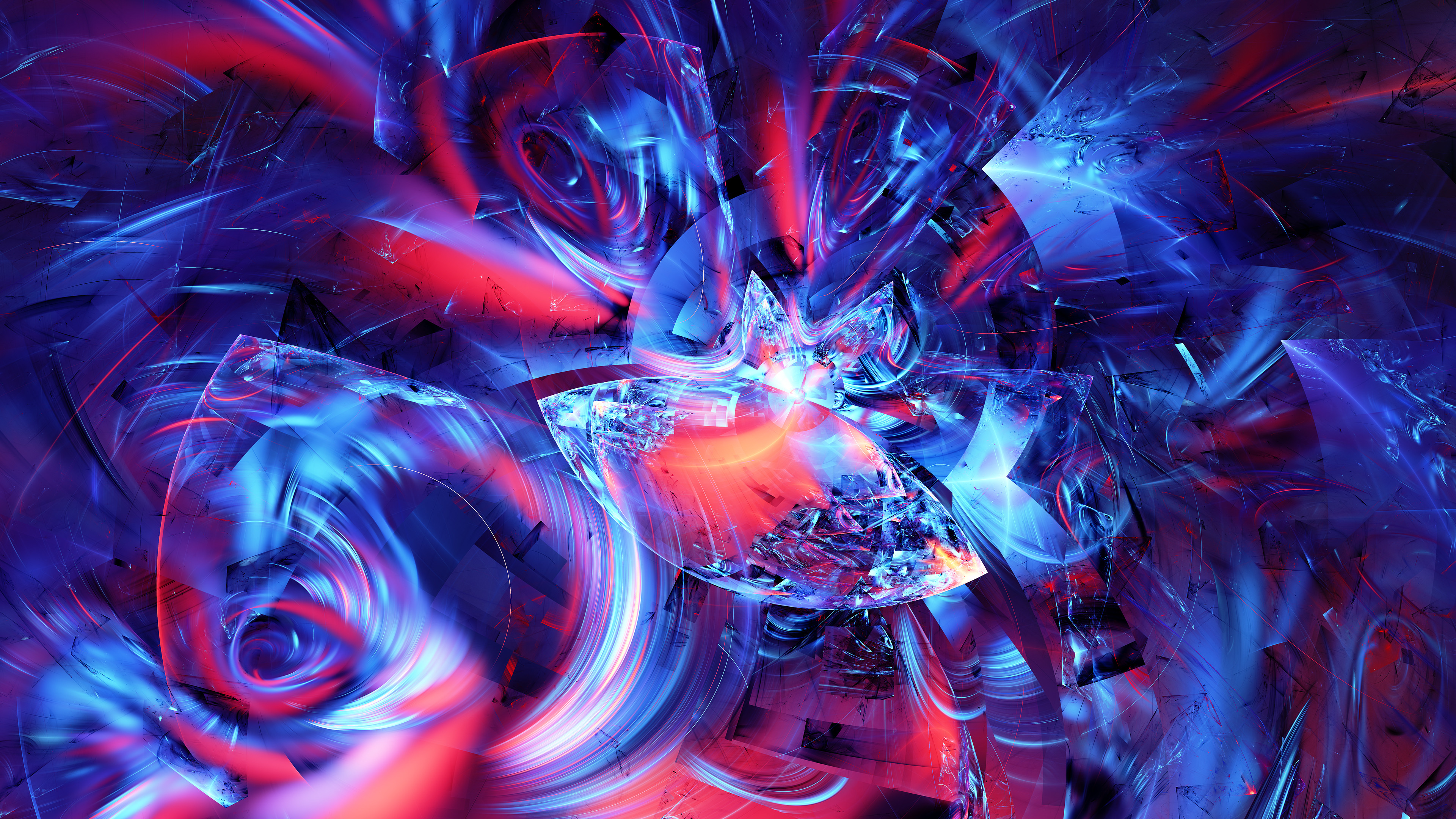 General 3840x2160 abstract chaotica fractal artwork technochroma