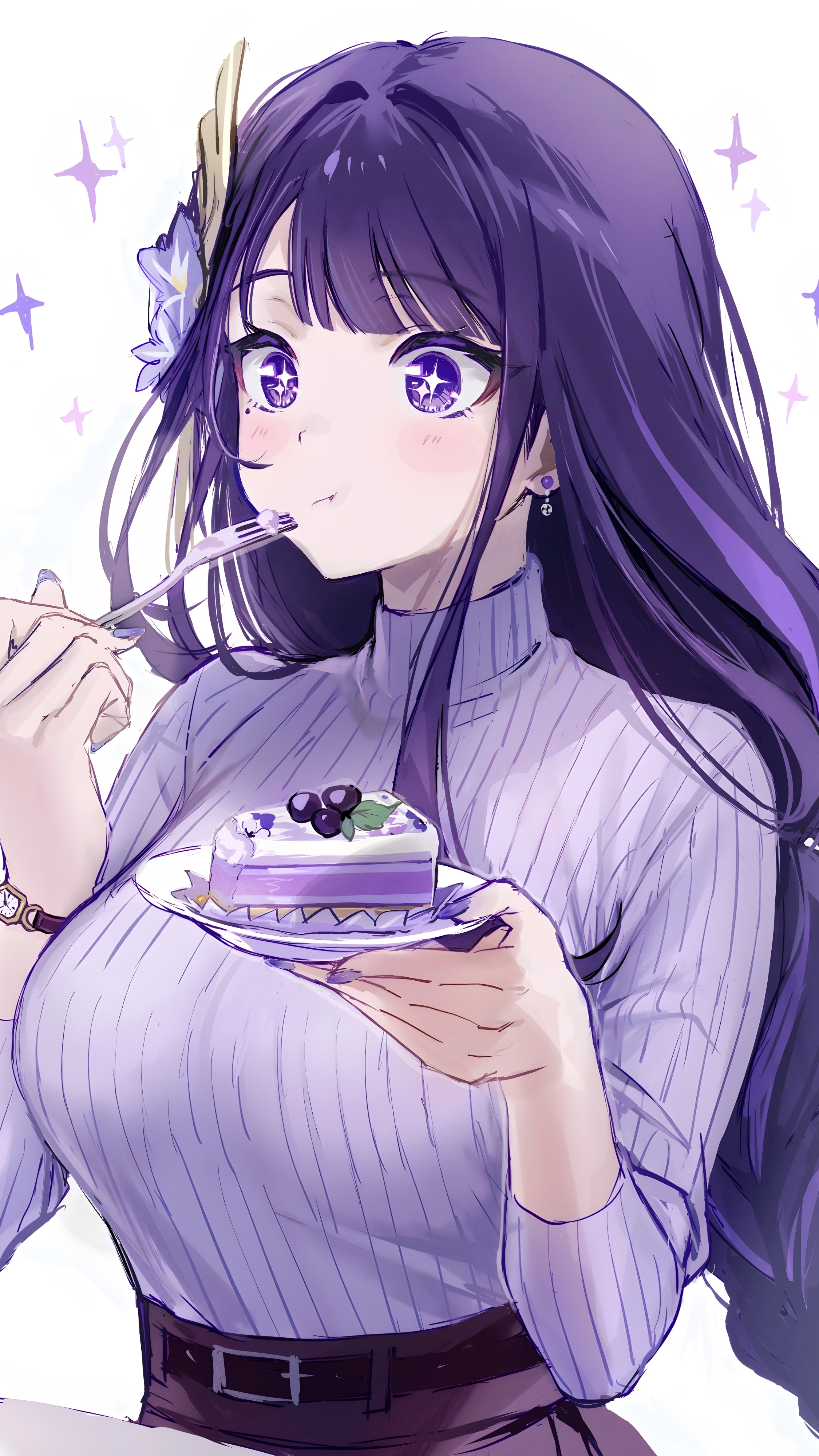 Dark Purple Hair Eyes Ai Hoshino Anime Girl HD Anime Girl Wallpapers | HD  Wallpapers | ID #114932