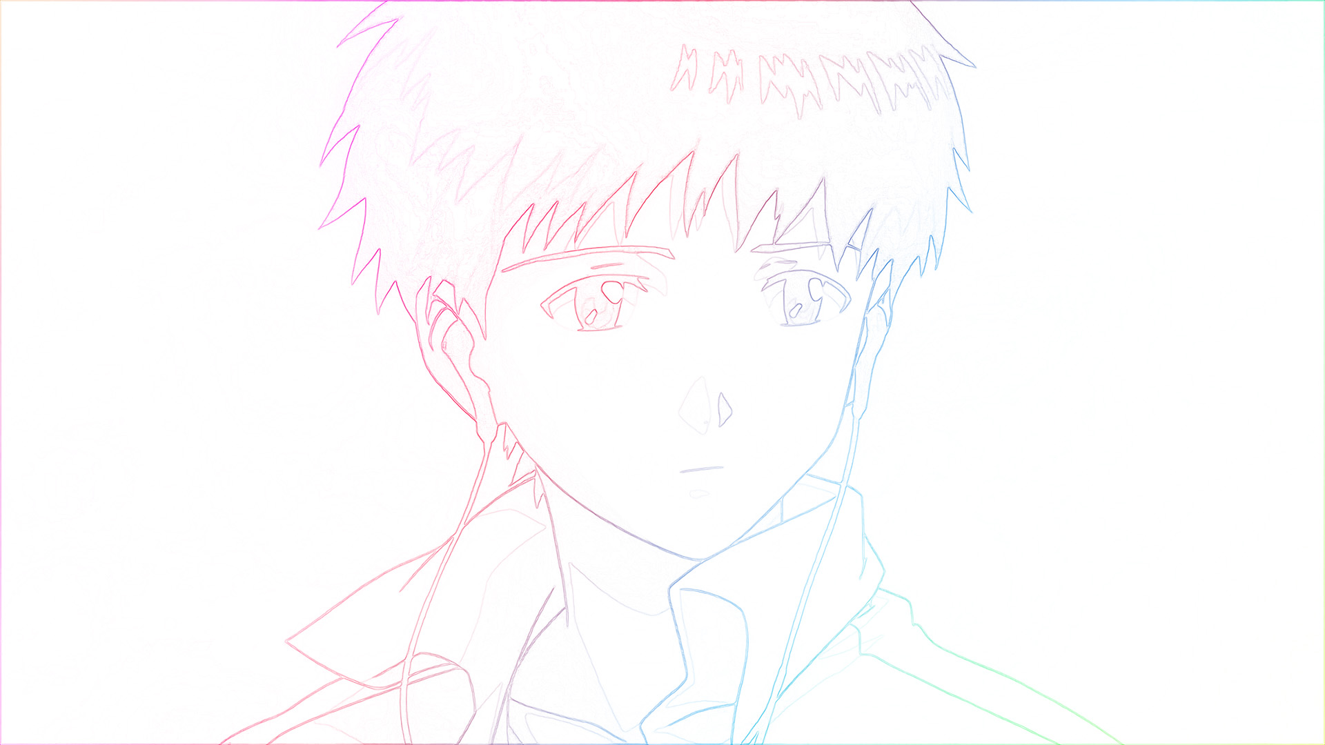 Anime 1920x1080 Neon Genesis Evangelion drawing Ikari Shinji anime boys