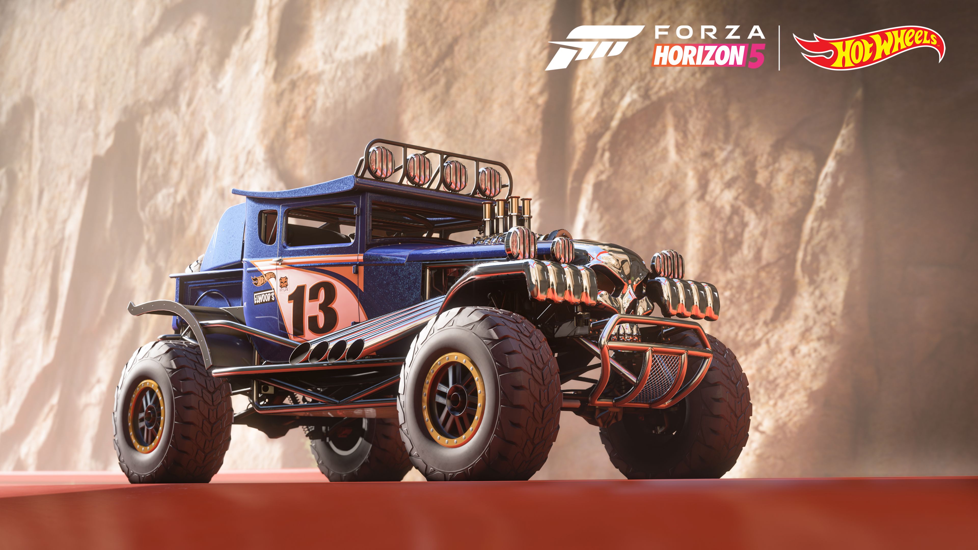 General 3840x2160 Forza Horizon 5 video games car CGI logo truck race cars