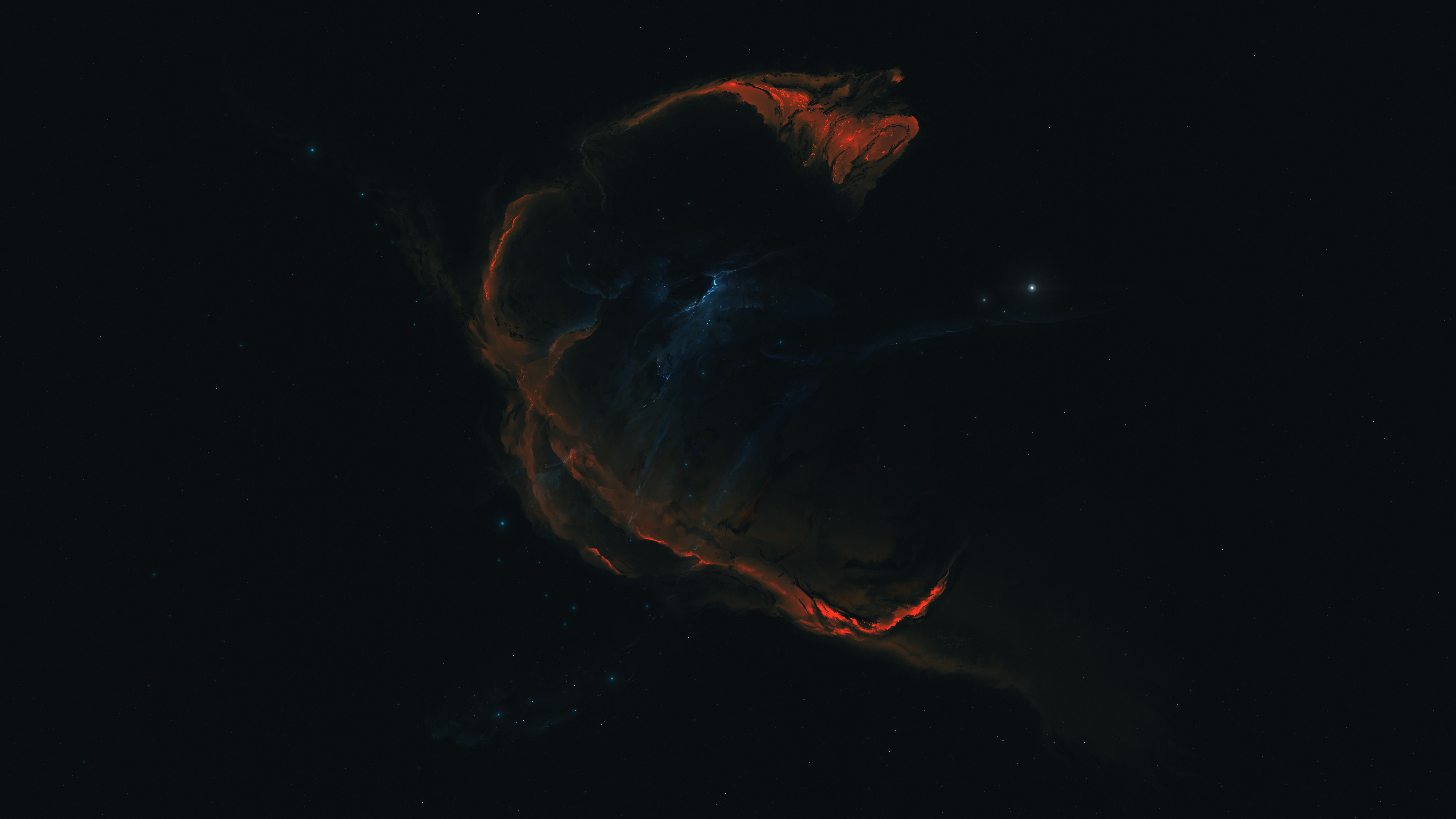 General 5120x2880 Starkiteckt nebula dark background