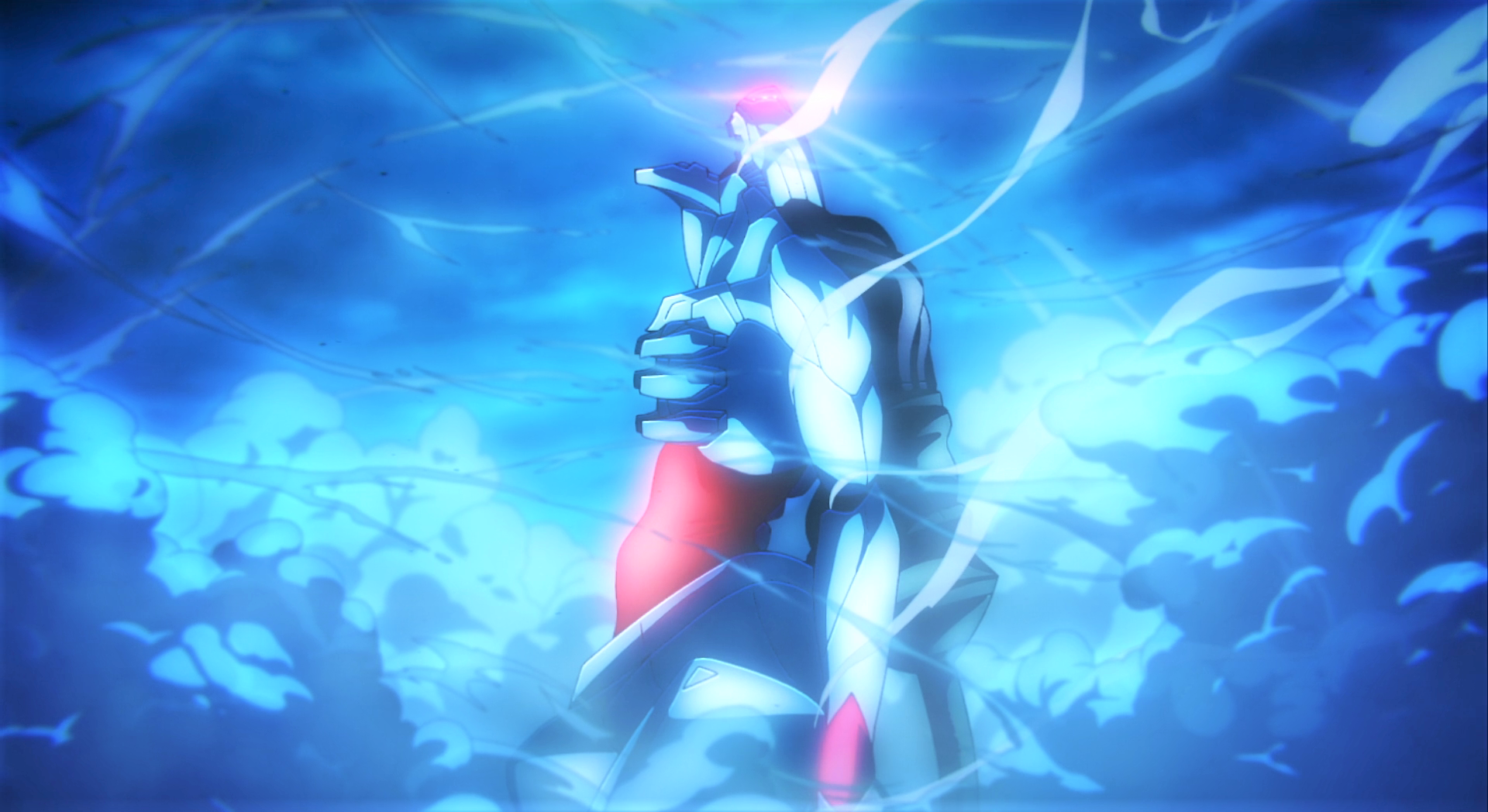 Anime 1920x1048 Jujutsu Kaisen Mech suits glowing eyes smoke robot open mouth sky anime Anime screenshot