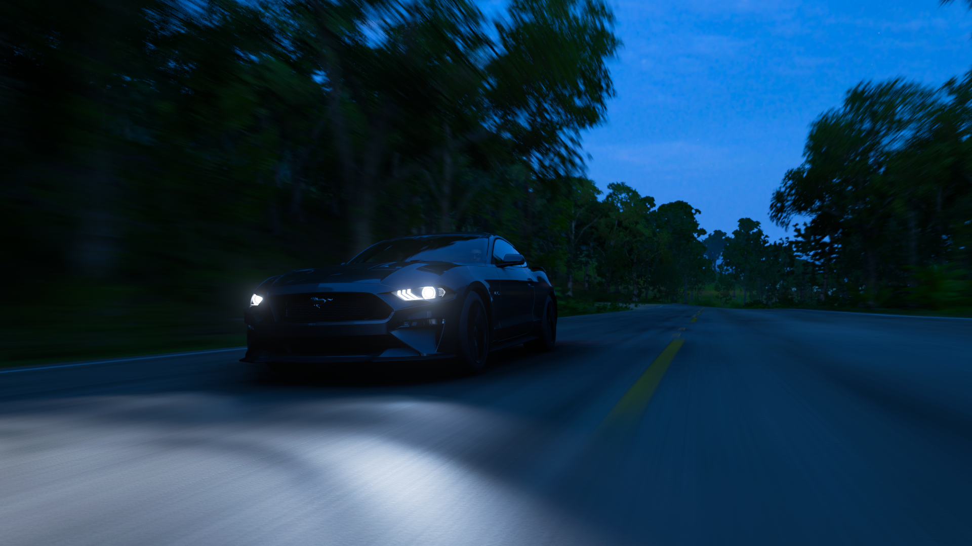 General 1920x1080 Forza Forza Horizon 5 Ford Mustang CGI video games car road Ford Mustang S550 Ford