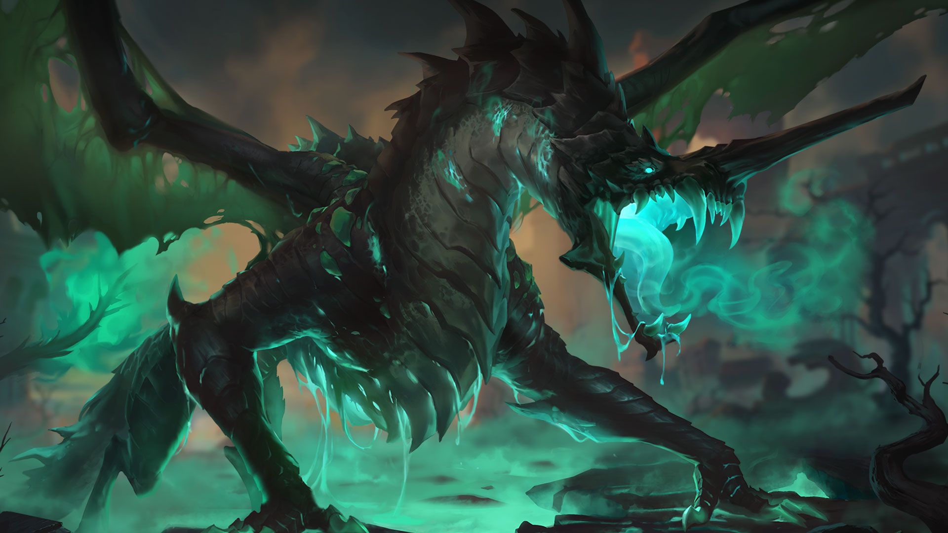 General 1920x1080 Erastin Legends of Runeterra digital art dragon