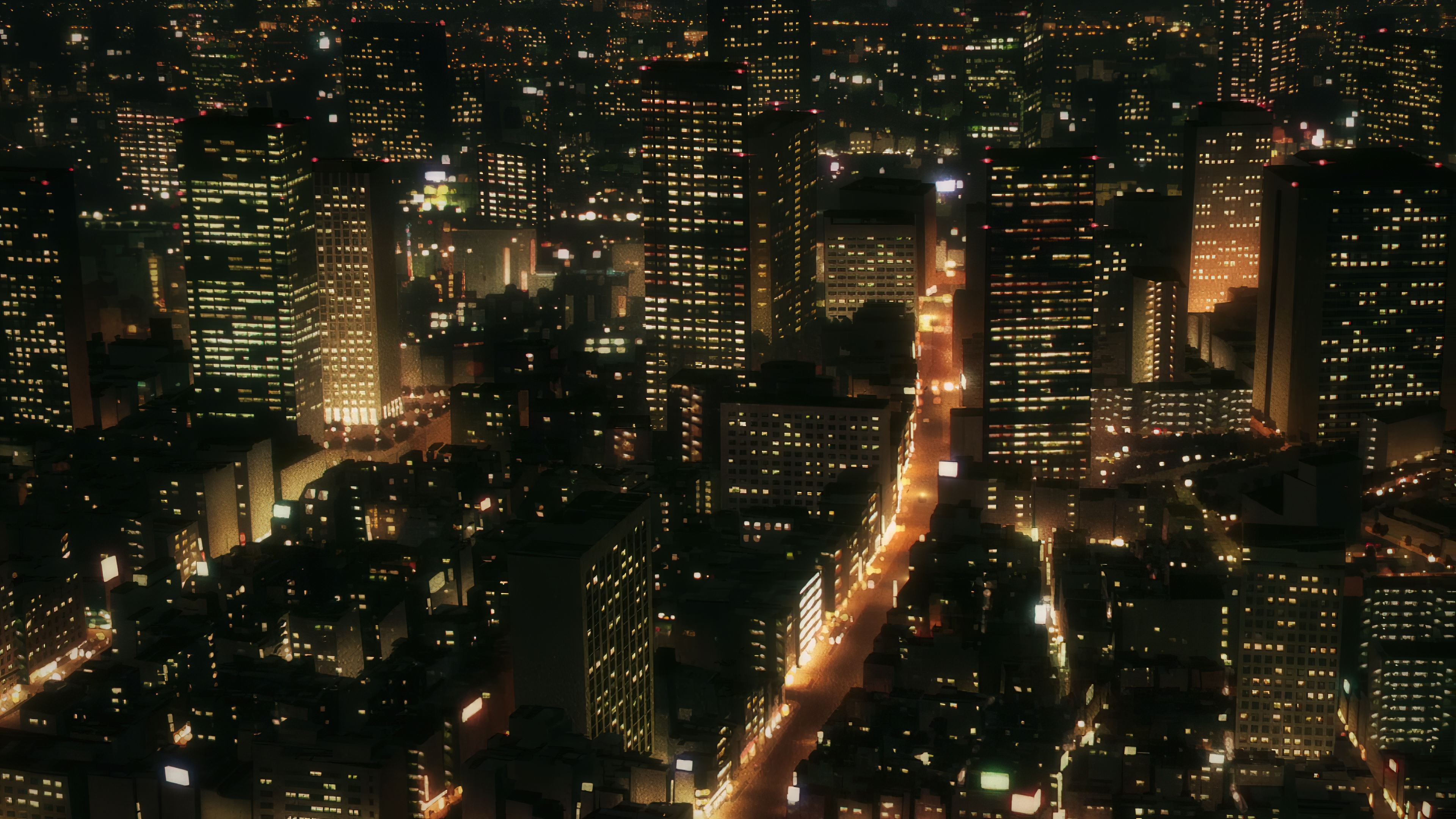Anime 3840x2160 Chainsaw Man anime 4K Anime screenshot city city lights