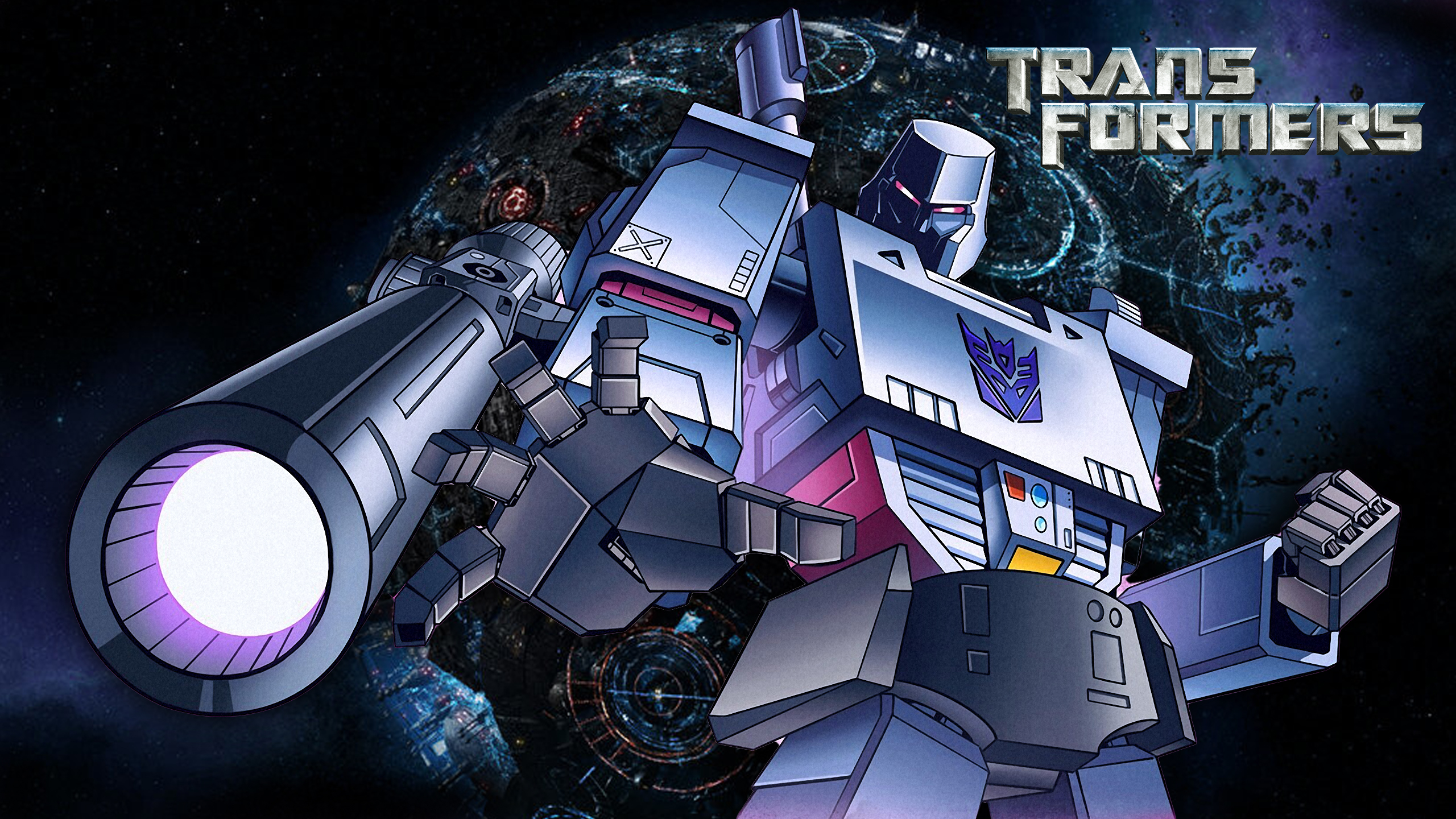 General 2560x1440 Transformers G1 Transformers: Earth Wars Transformers: Fall of Cybertron Transformers cartoon Megatron digital art
