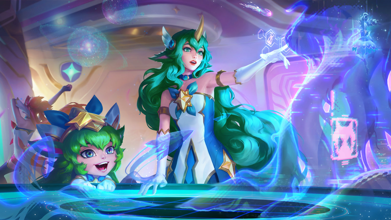 Anime 1600x900 League of Legends Star Guardian video games video game art video game characters