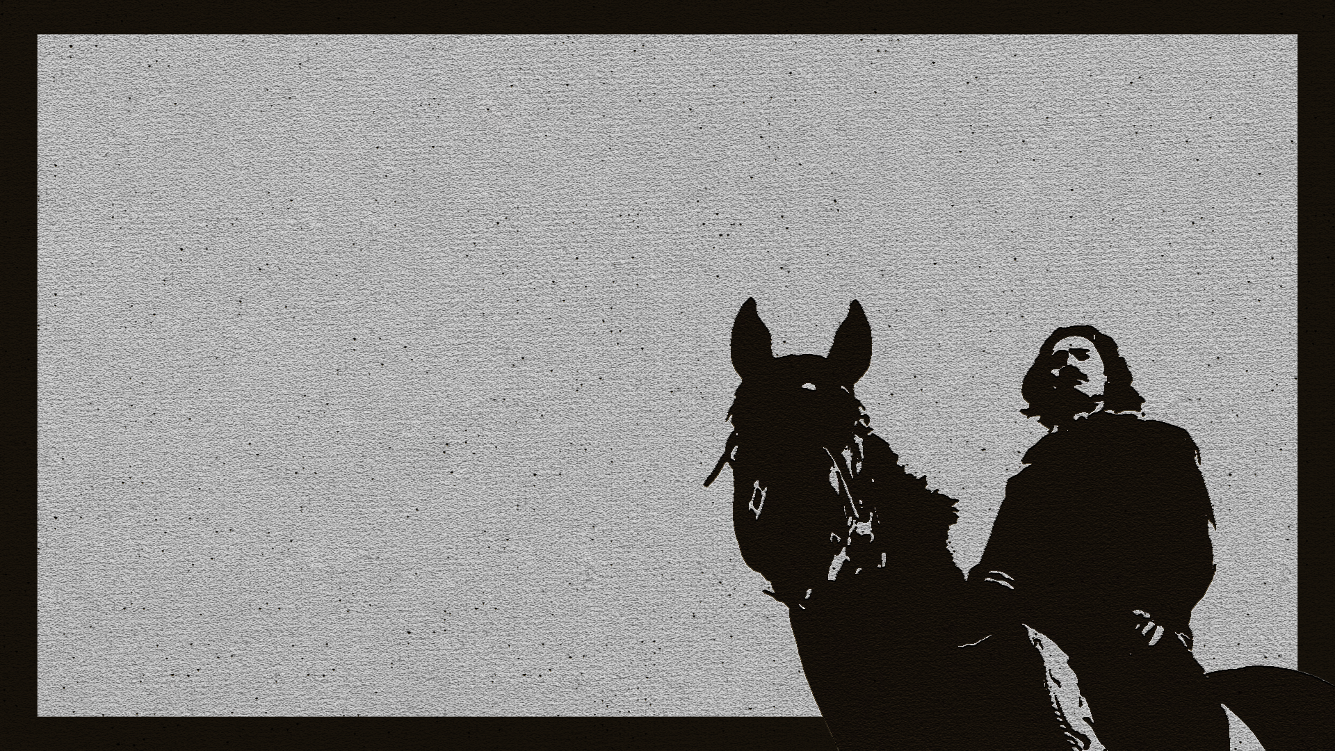 People 1920x1080 horseman monochrome photoshopped