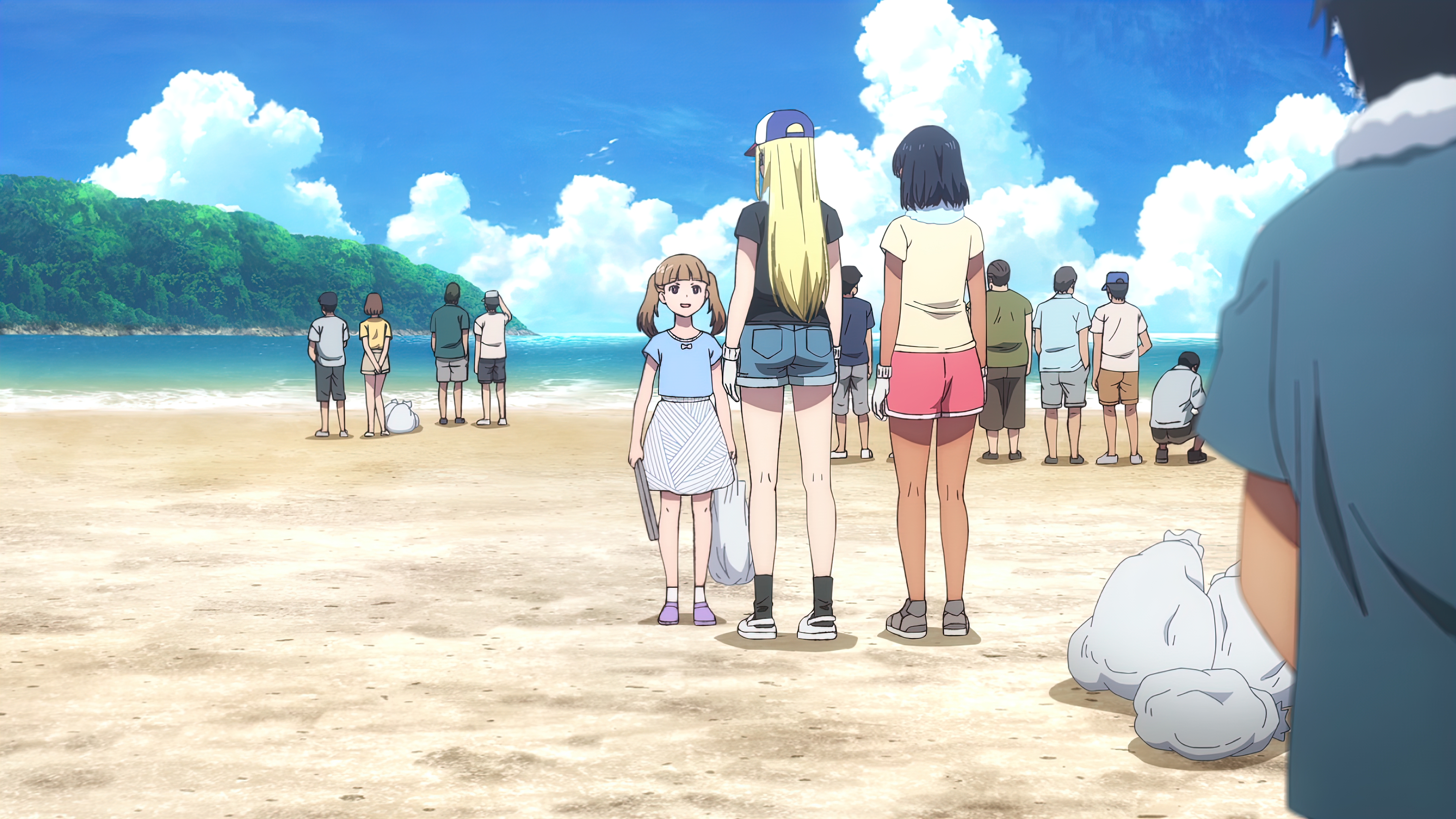 Anime 3840x2160 Summer Time Rendering 4K anime anime girls anime boys beach water Anime screenshot