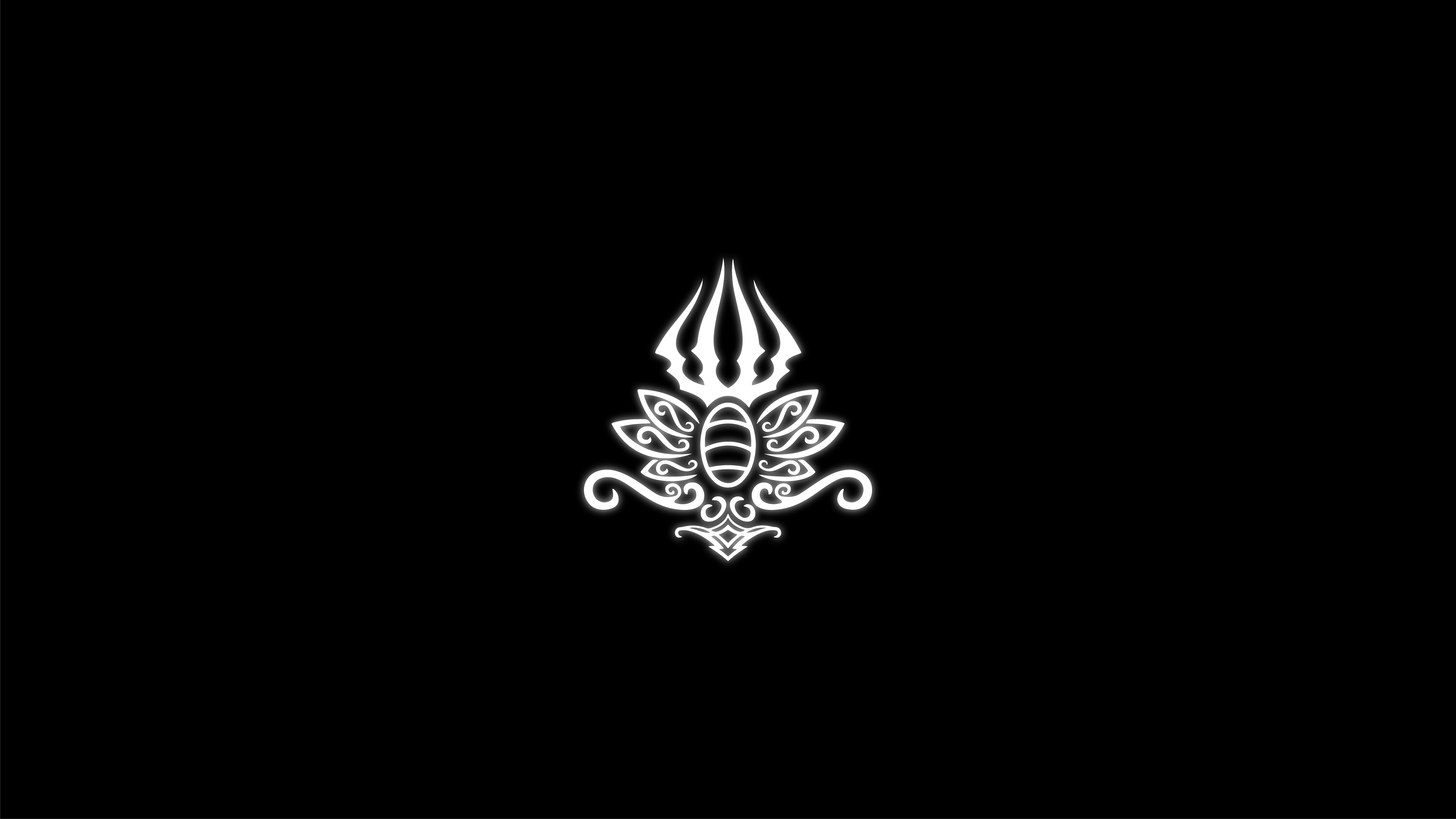 General 8001x4501 Hollow Knight illustration simple background black background minimalism video games
