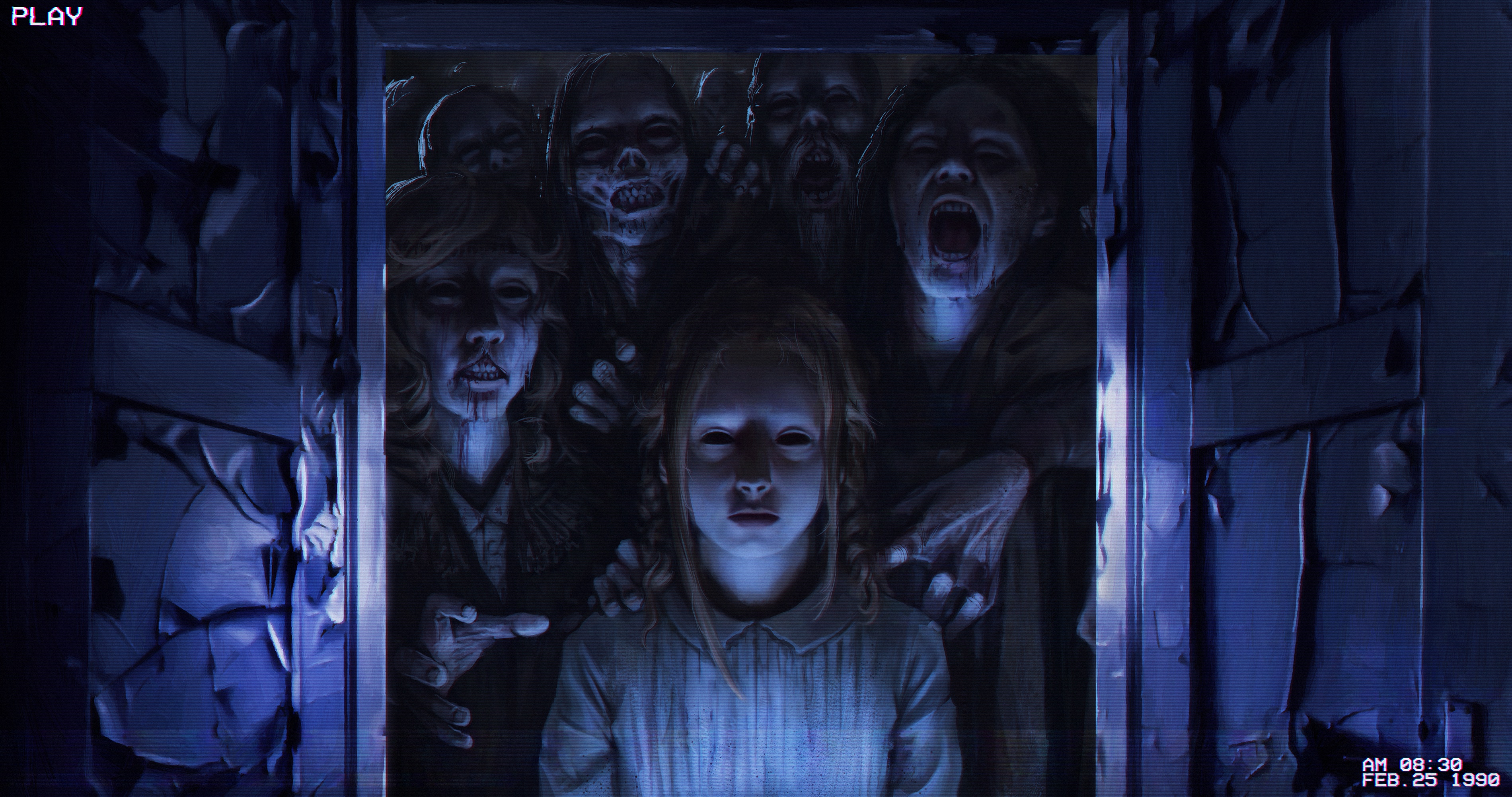 General 3800x2004 creepy zombies horror VHS Stefan Koidl dead fantasy art