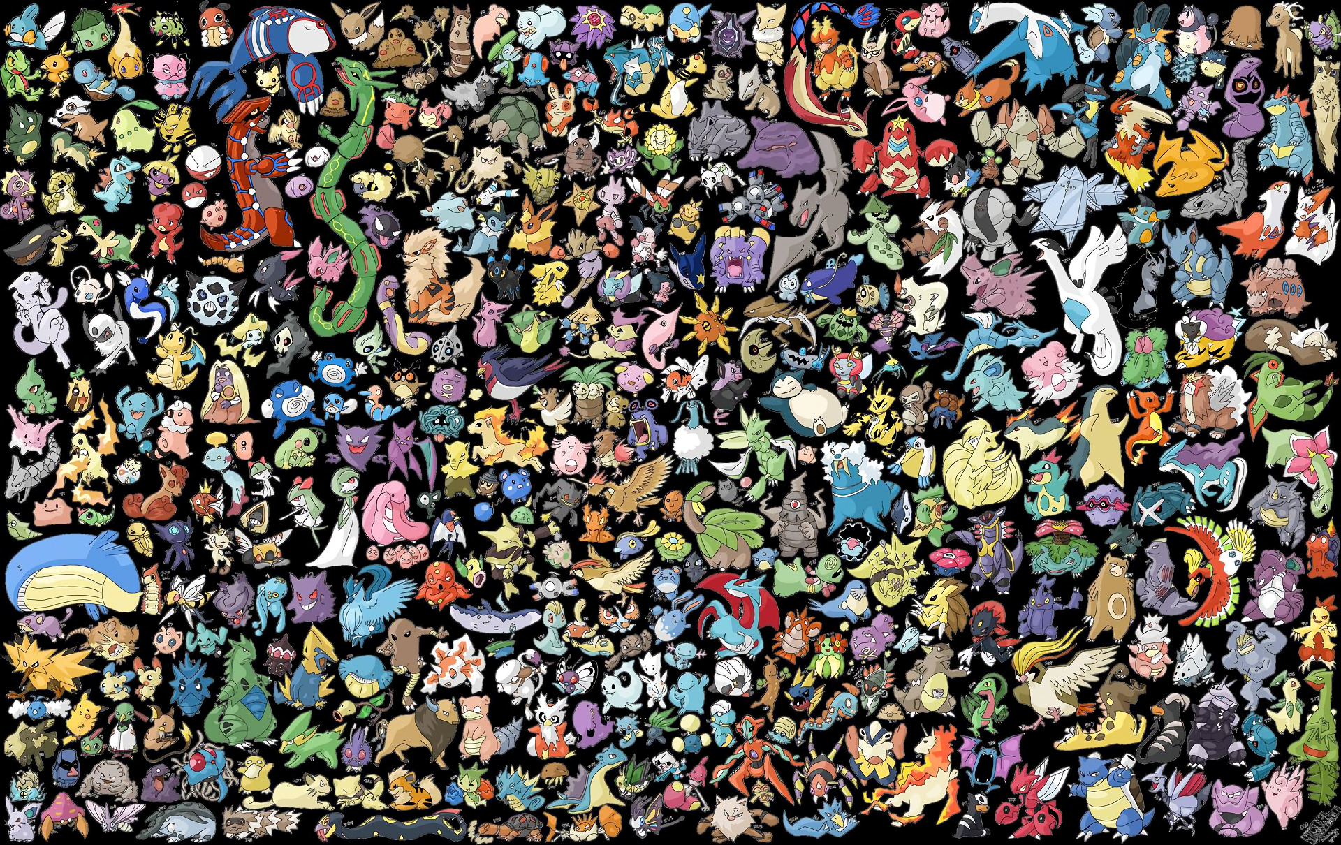 Anime 1920x1210 Pokémon collage anime