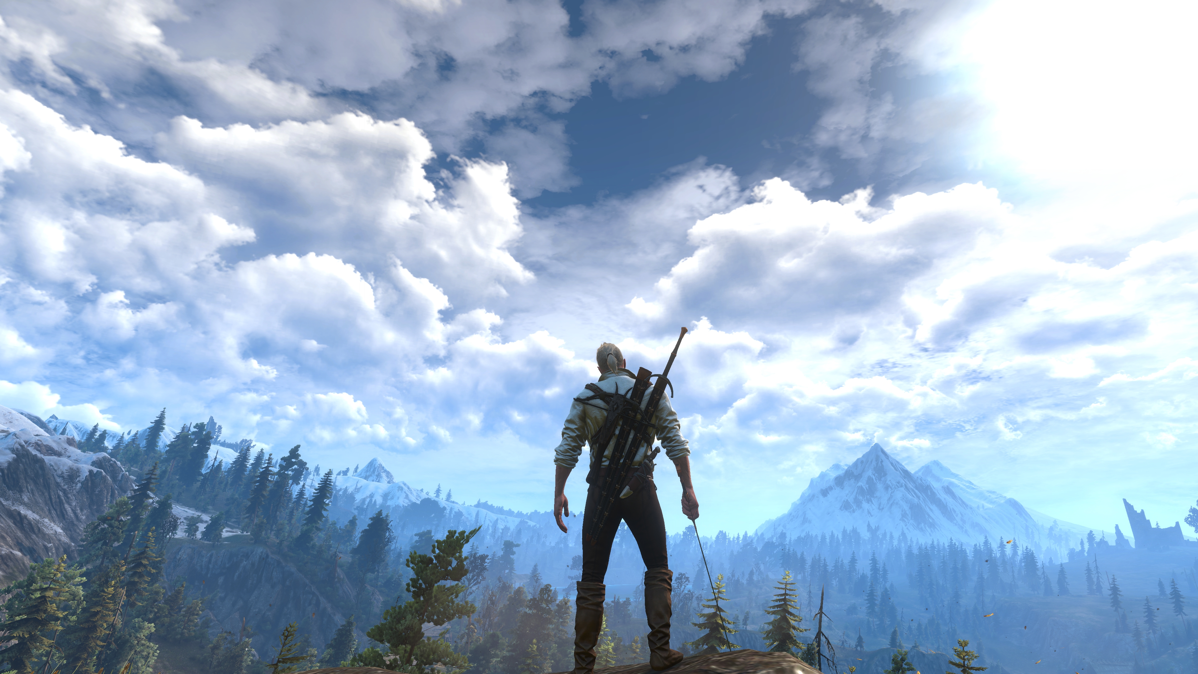 General 3840x2160 Geralt of Rivia video games screen shot The Witcher 3: Wild Hunt Ard Skellige video game characters Book characters CD Projekt RED