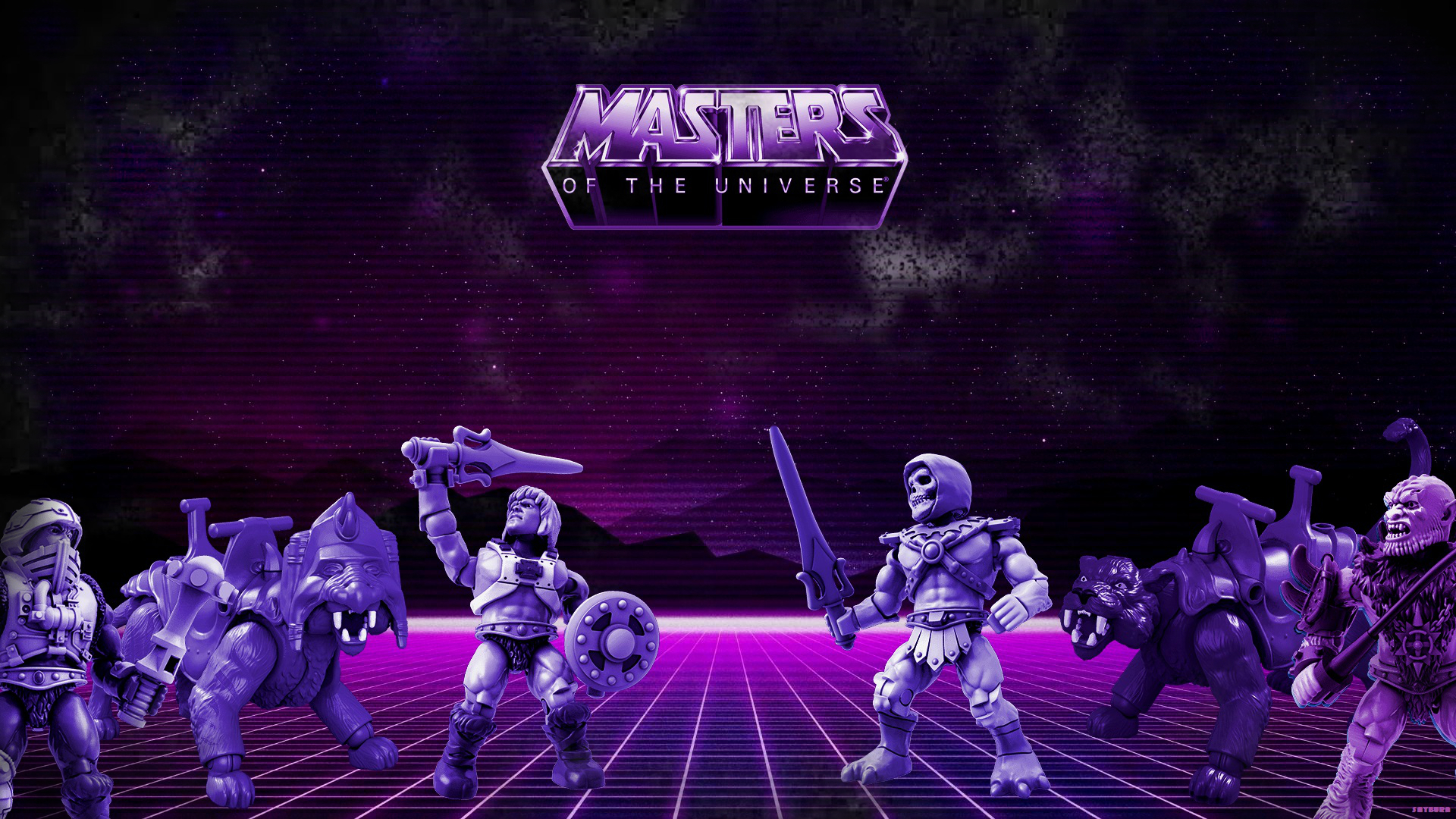 General 1920x1080 Masters of the Universe action figures toys digital art