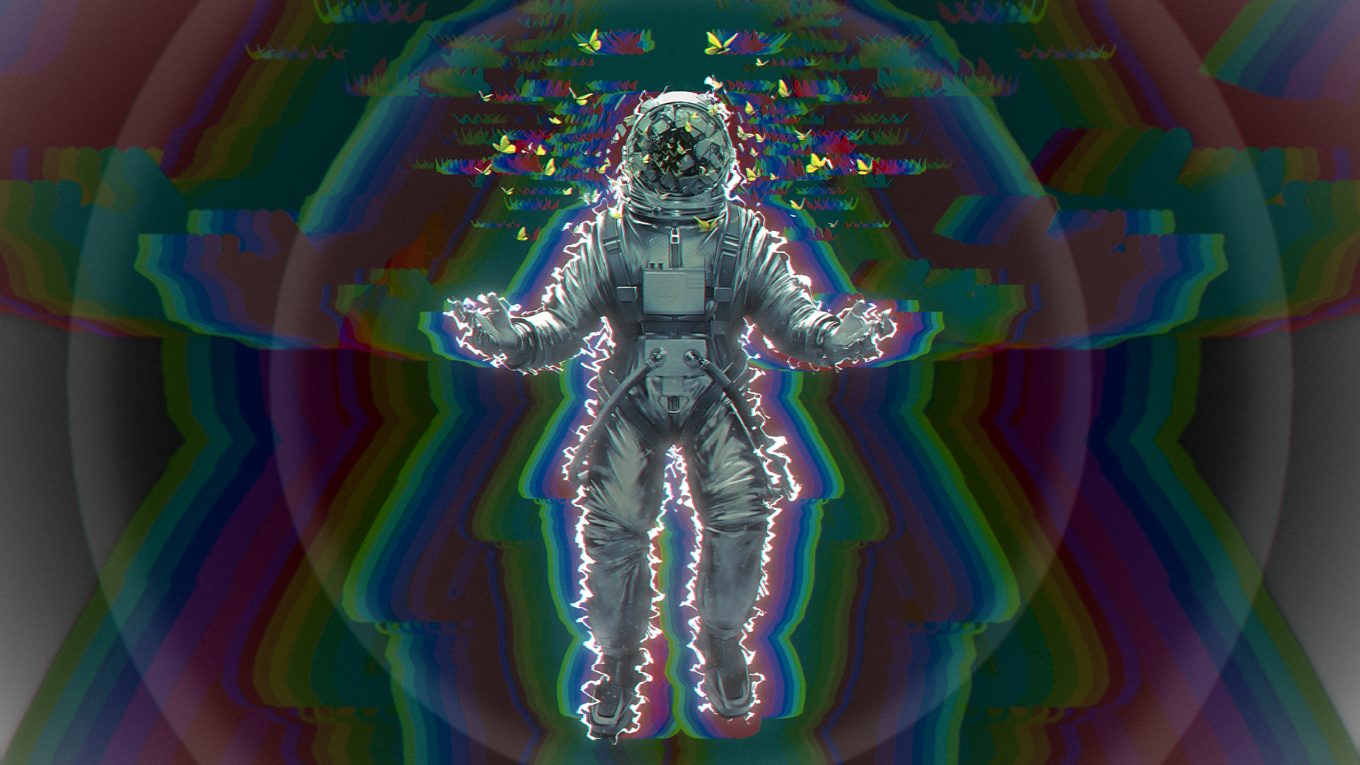 General 1920x1080 dubstep Riddim Dubstep anime boys Color Burst astronaut
