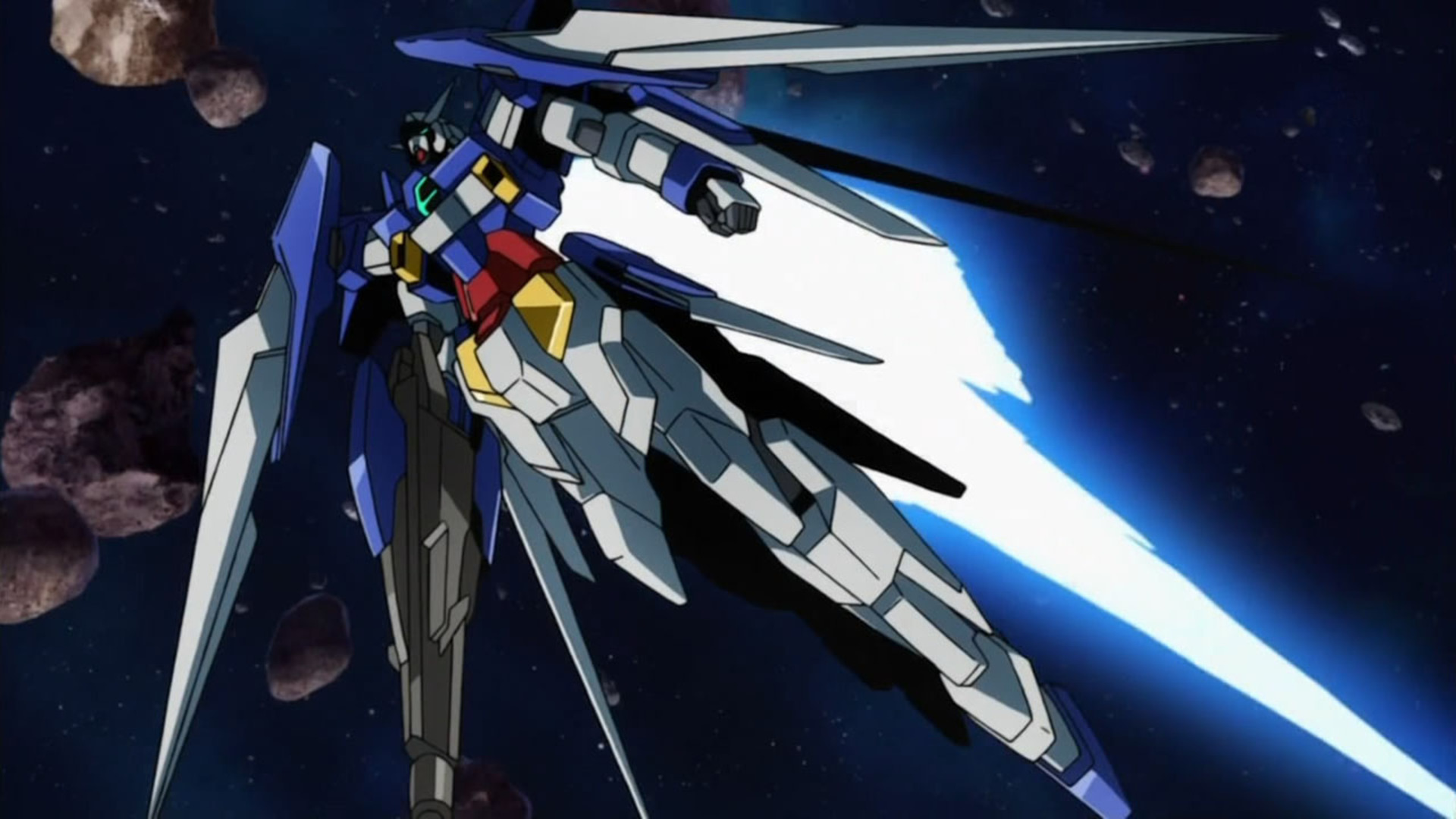 Anime 1920x1080 Gundam AGE-2 Normal Mobile Suit Gundam AGE anime Anime screenshot Super Robot Taisen mechs Gundam artwork digital art fan art