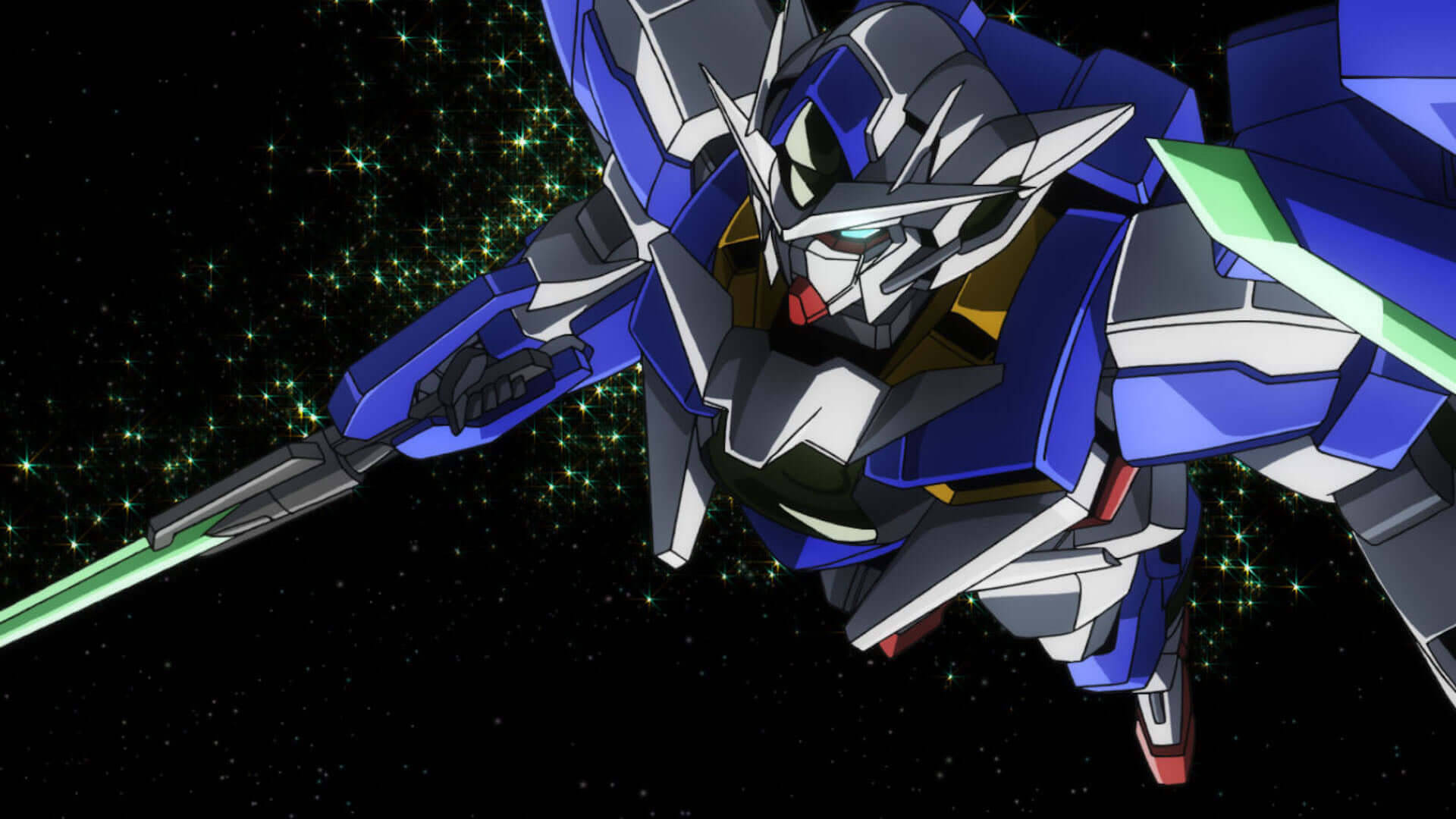 Anime 1920x1080 anime Anime screenshot Gundam mechs Super Robot Taisen Mobile Suit Gundam 00 artwork digital art 00 Qan[T]