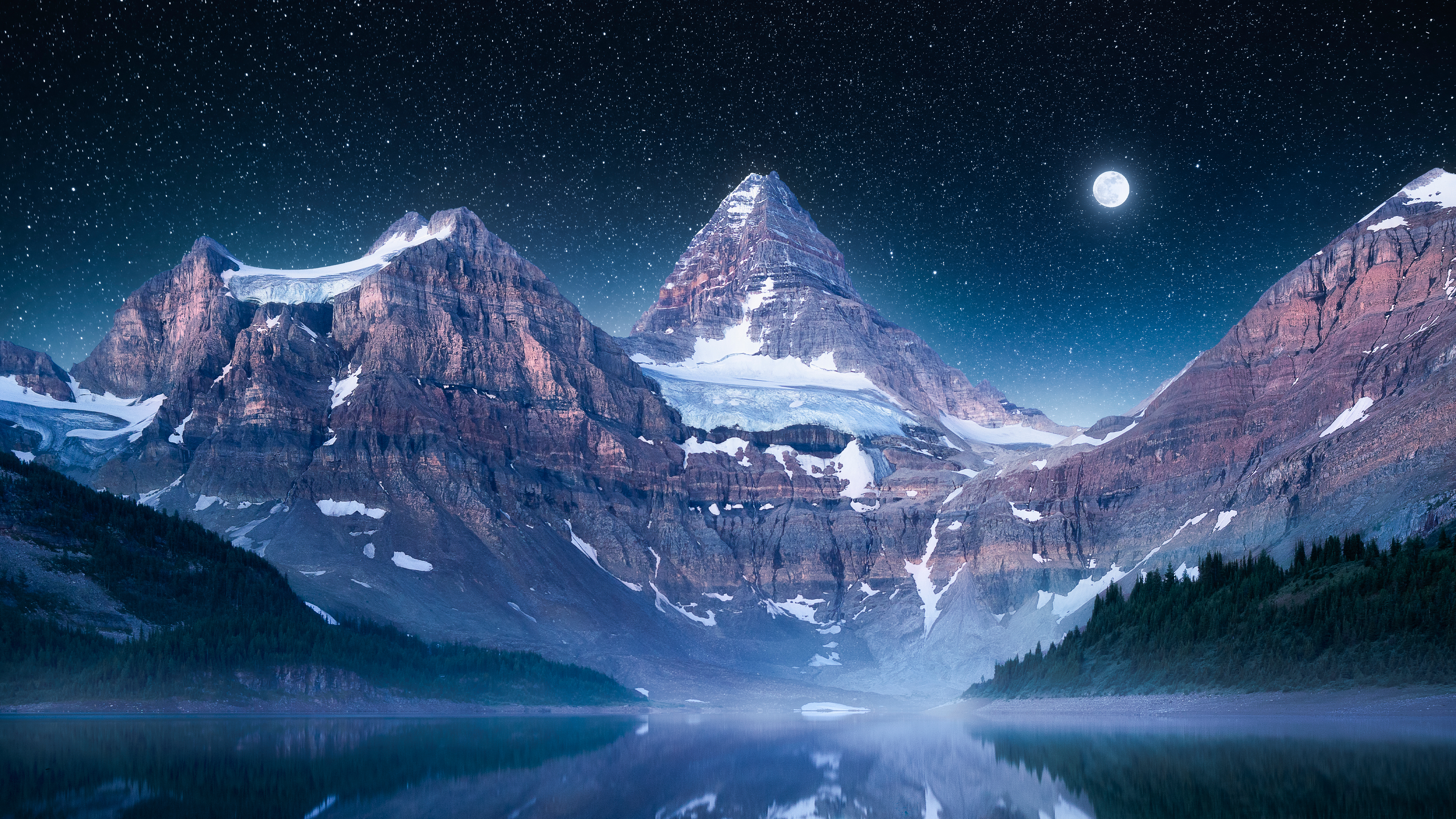 General 3840x2160 blue dreamscape lake landscape mountains nature night nightscape Peru photography France