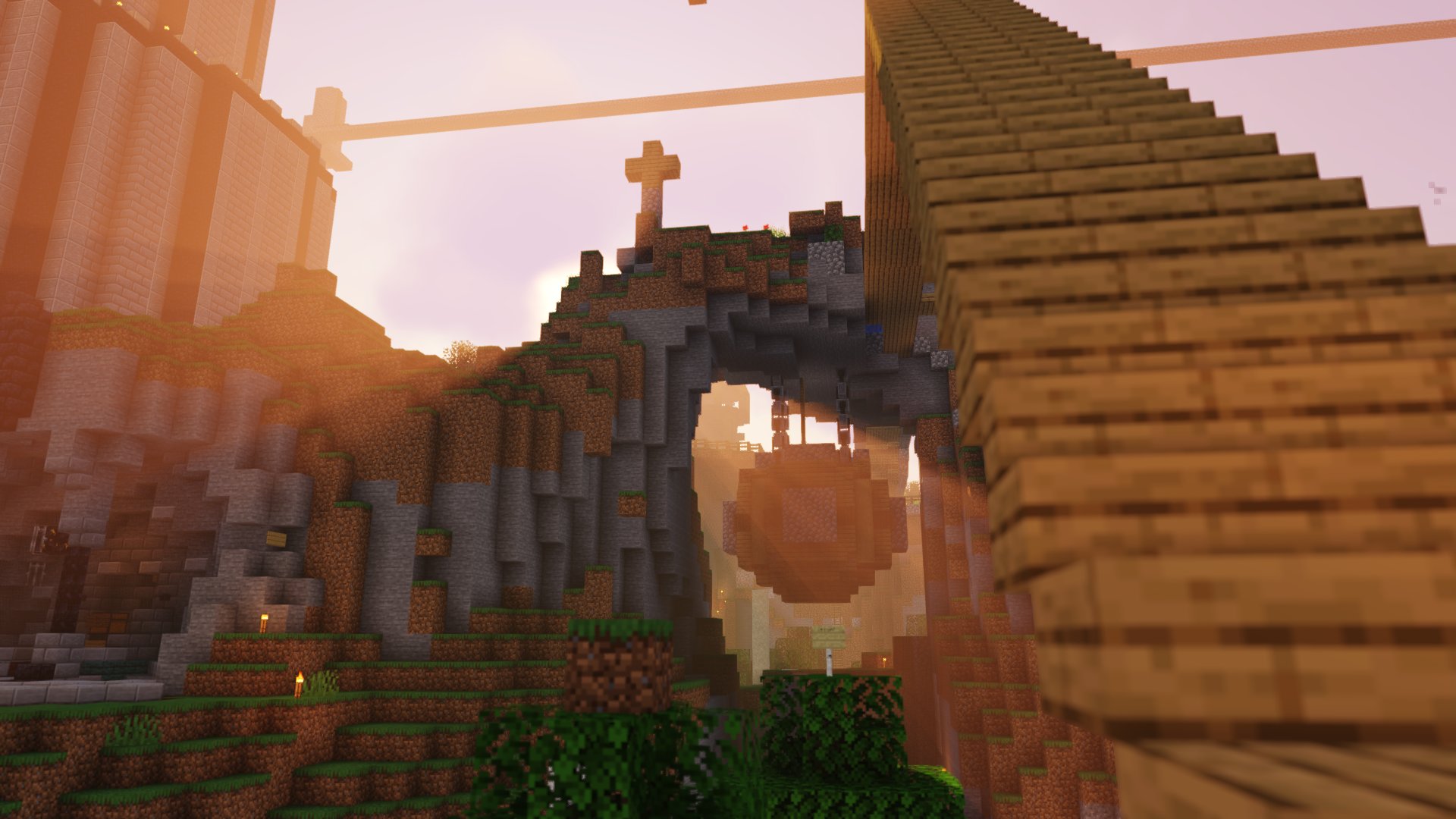 General 1920x1080 Minecraft shaders hanging house dream smp PC gaming video games screen shot