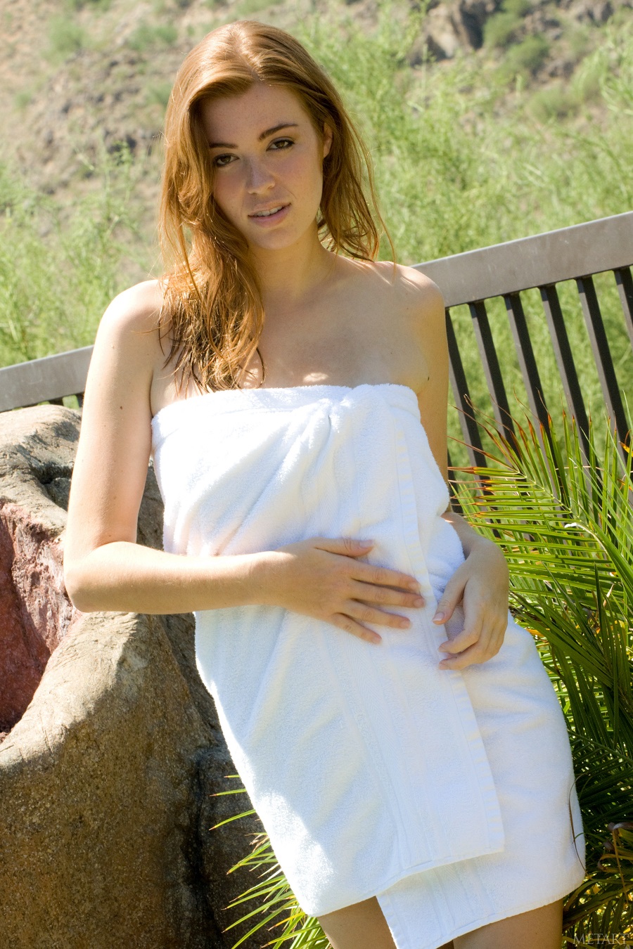 People 900x1350 women redhead MetArt Magazine towel Jess Robinson Twistys T...